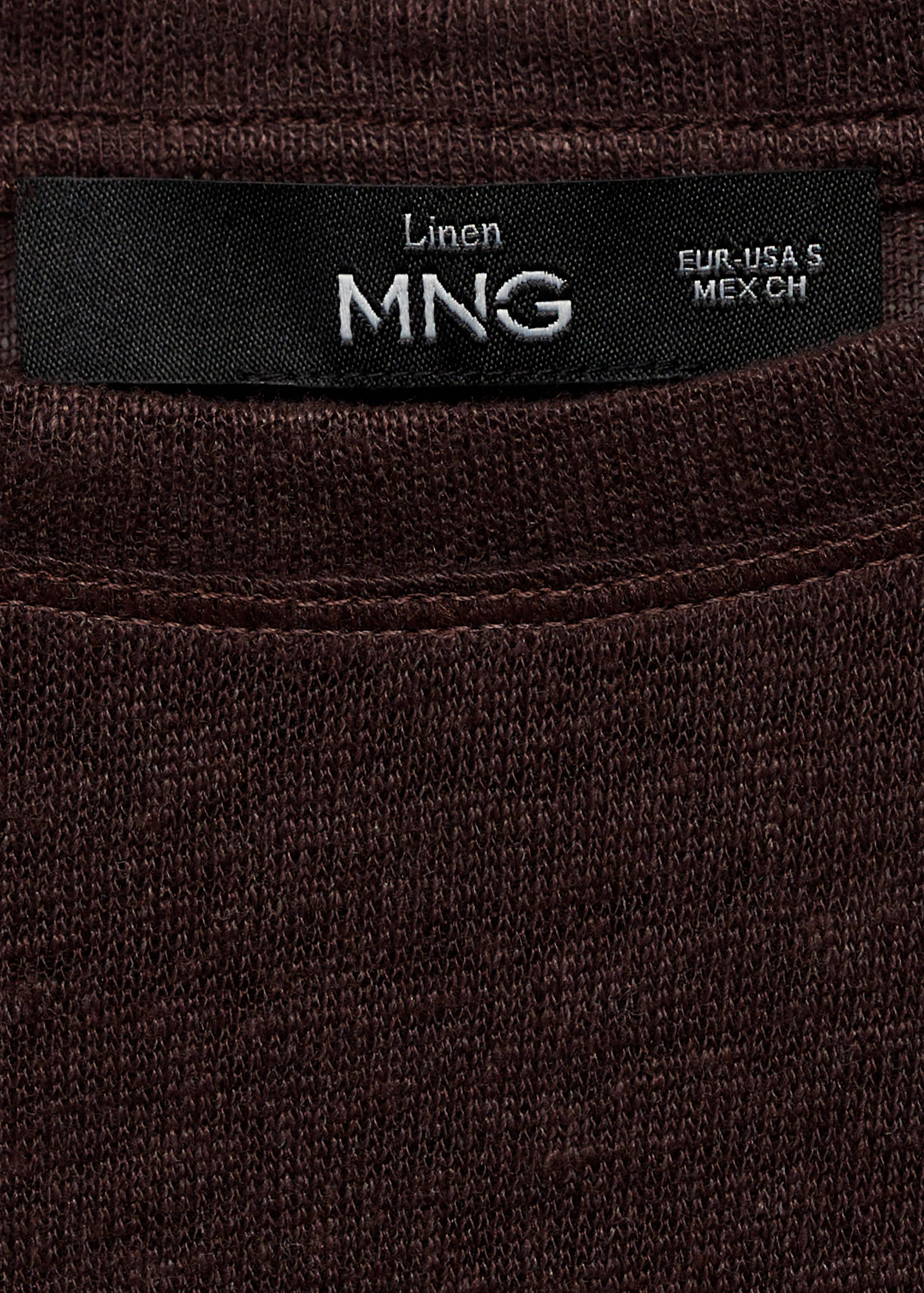 Camiseta lino manga corta - Detalle del artículo 8