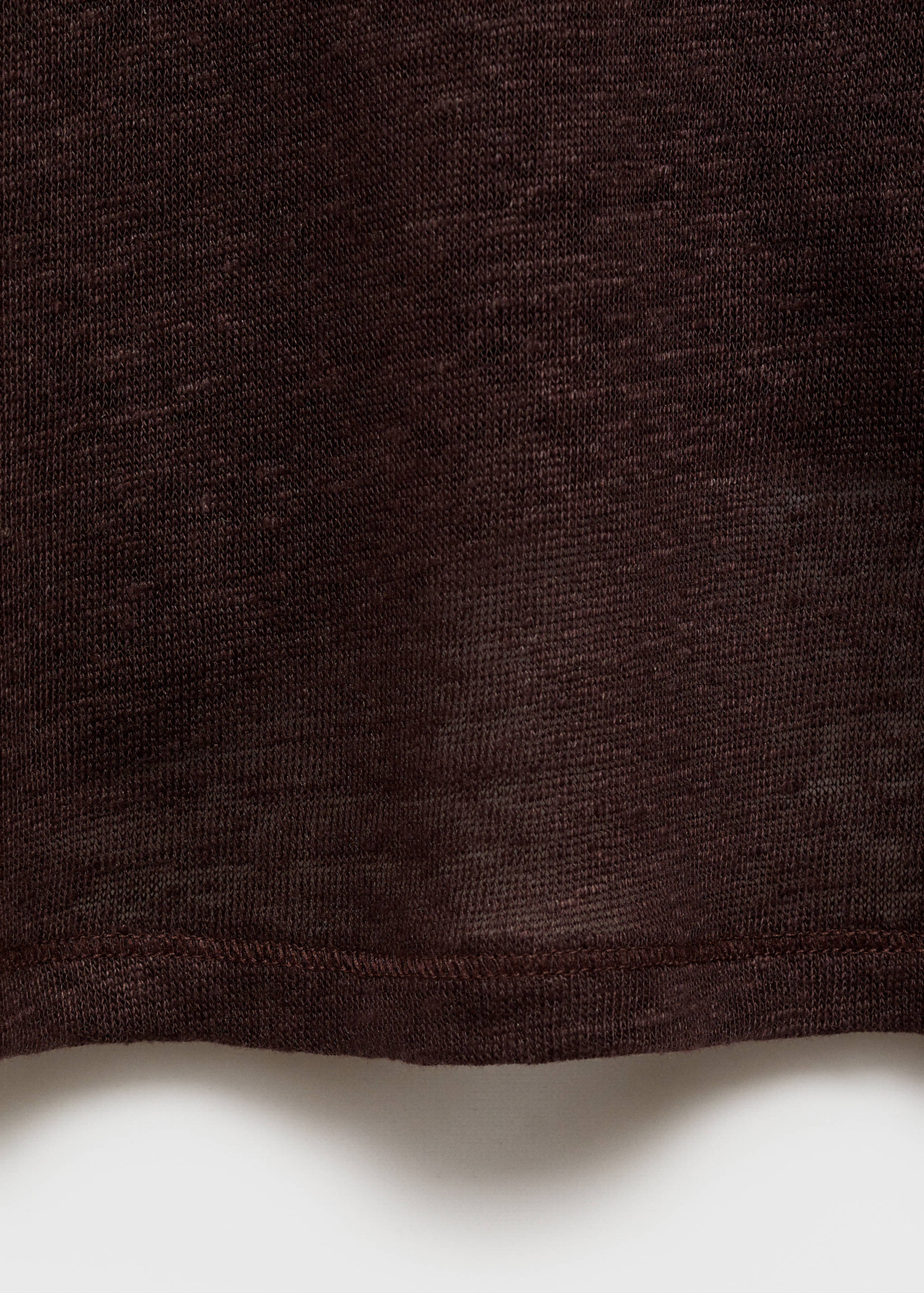 Camiseta lino manga corta - Detalle del artículo 0