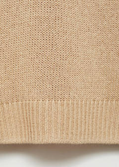 Linen-blend boat-neck sweater — Medium Brown 6