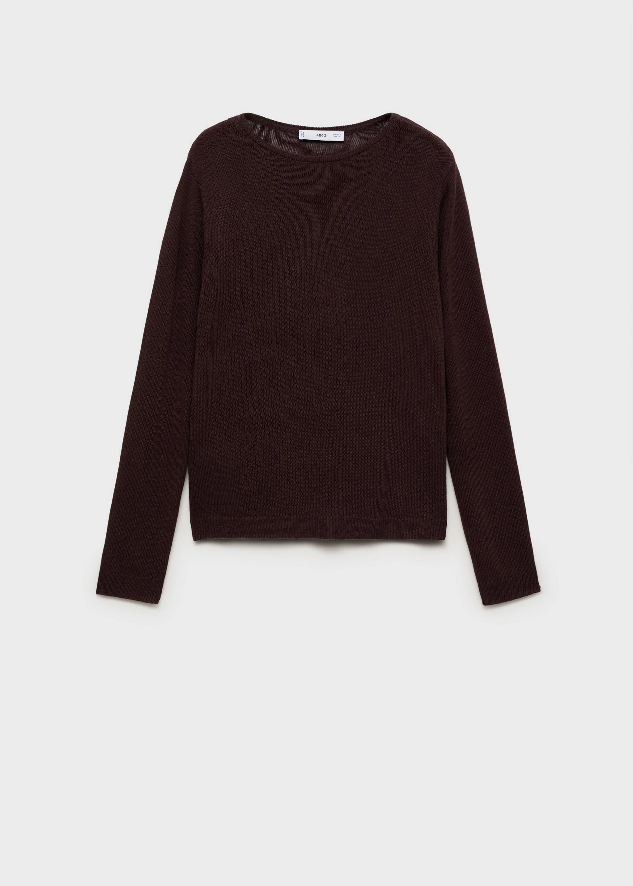 Linen-blend boat-neck sweater - Article without model