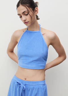 Terry cotton top — Blue 1