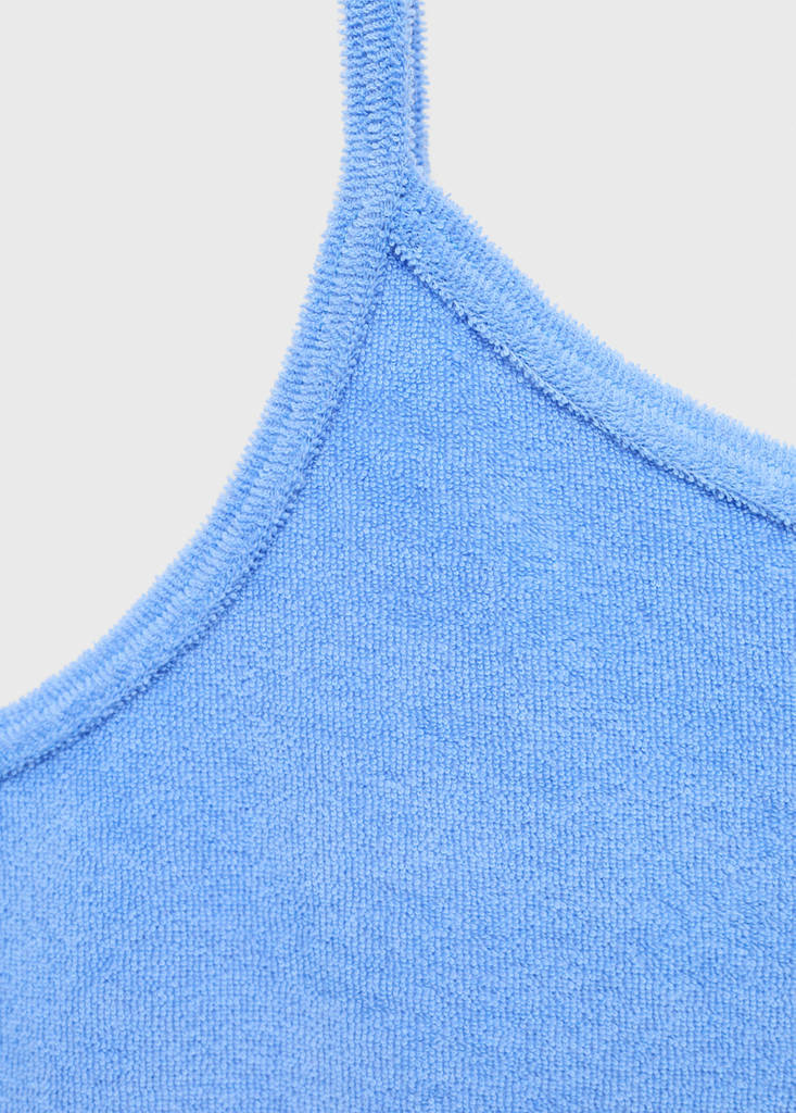 Terry cotton top — Blue