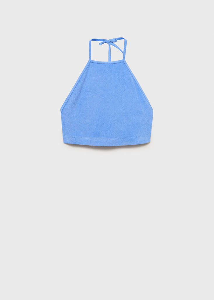 Terry cotton top — Blue
