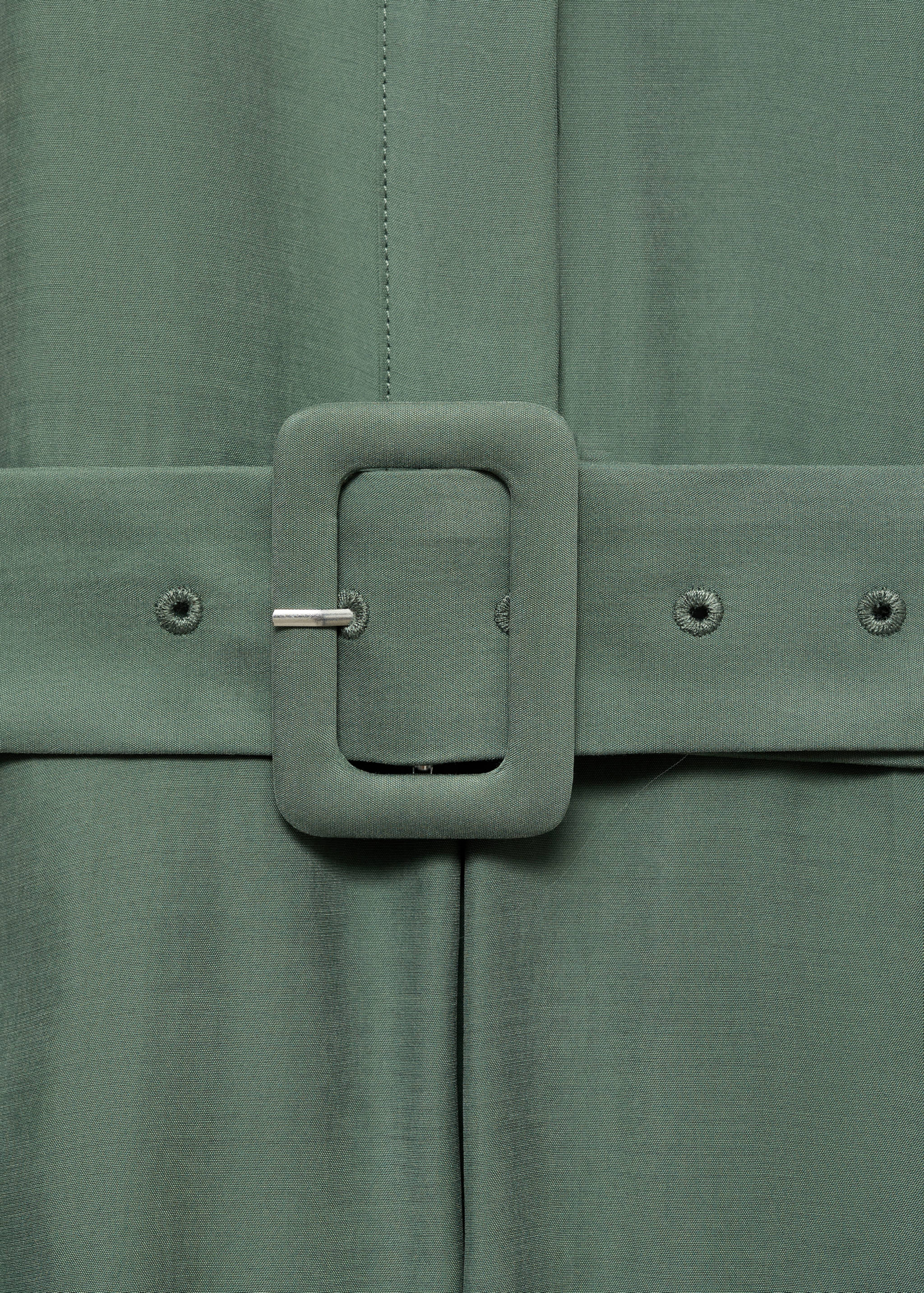 Vestido midi evasê com cinto - Pormenor do artigo 0