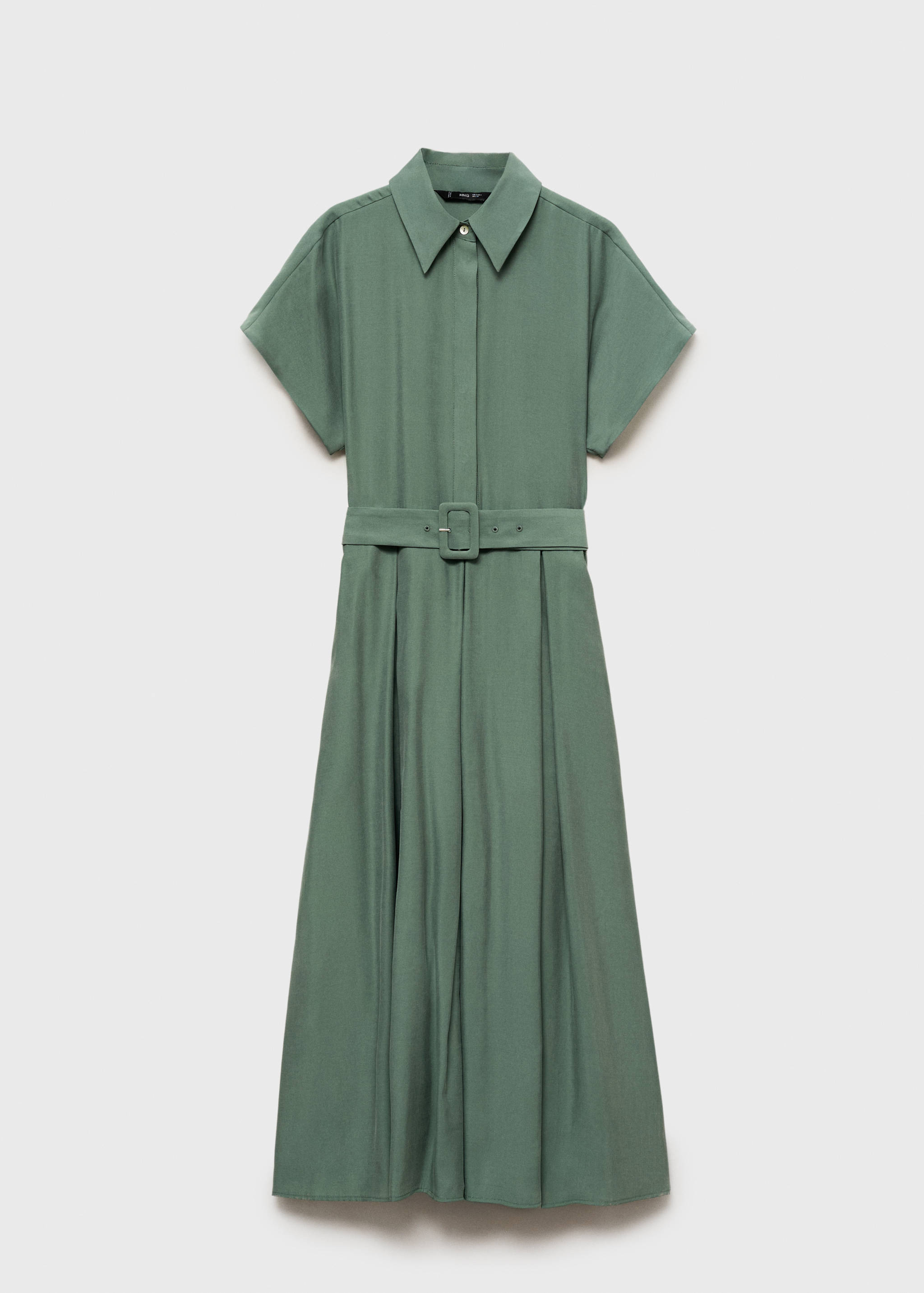Flared midi-dress with belt - Article without model