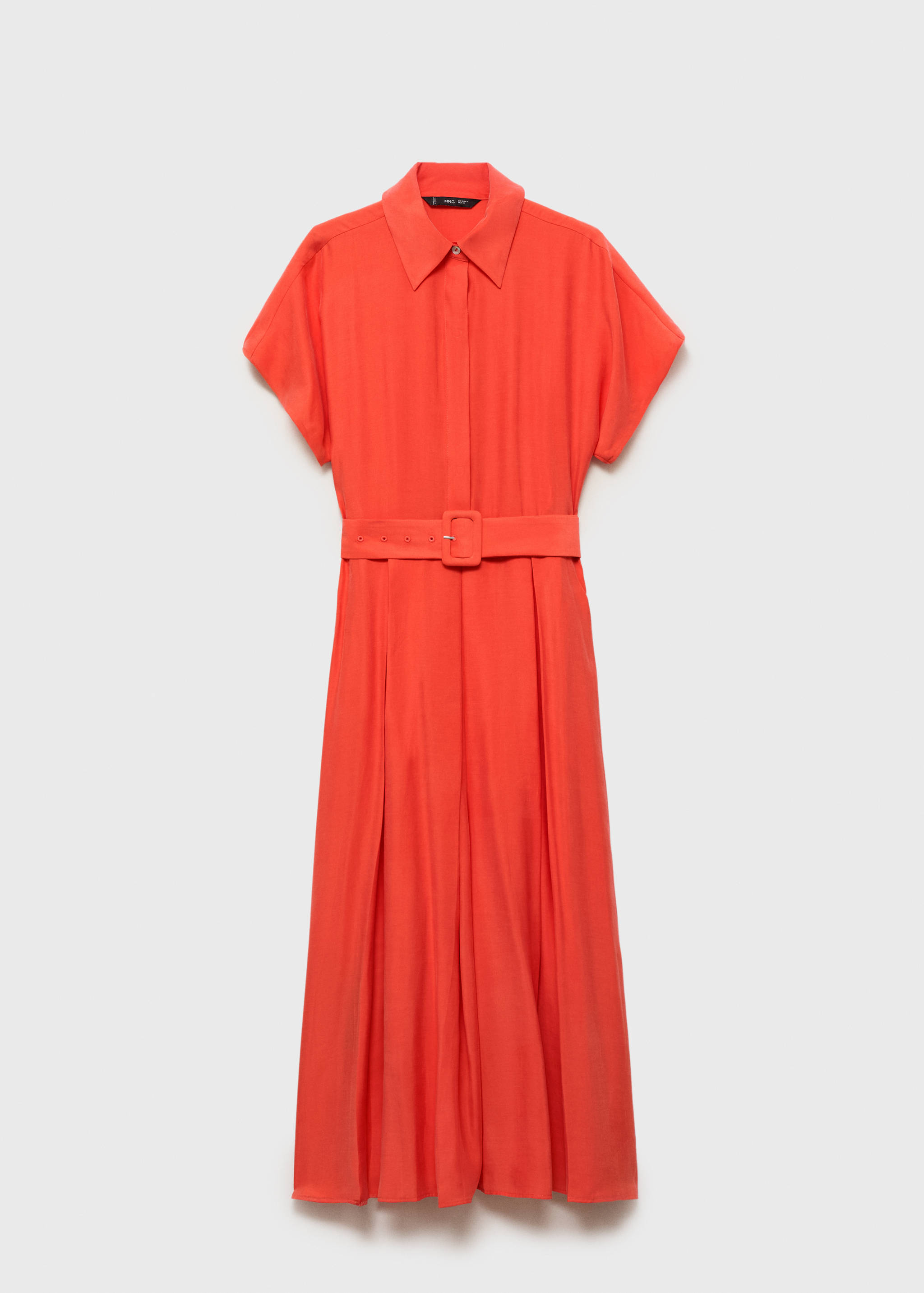 Flared midi-dress with belt - Article without model