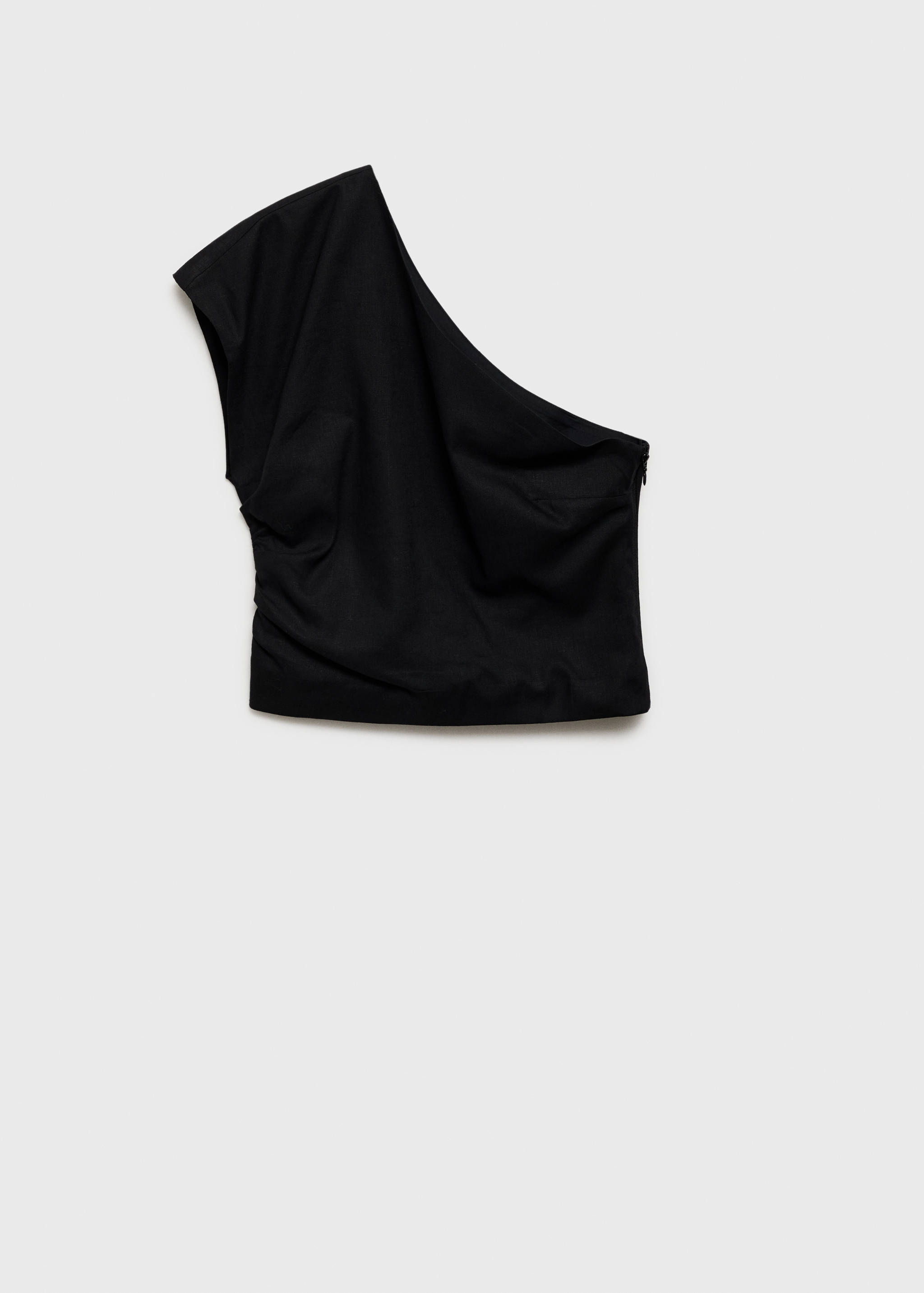 Asymmetrical linen top - Article without model