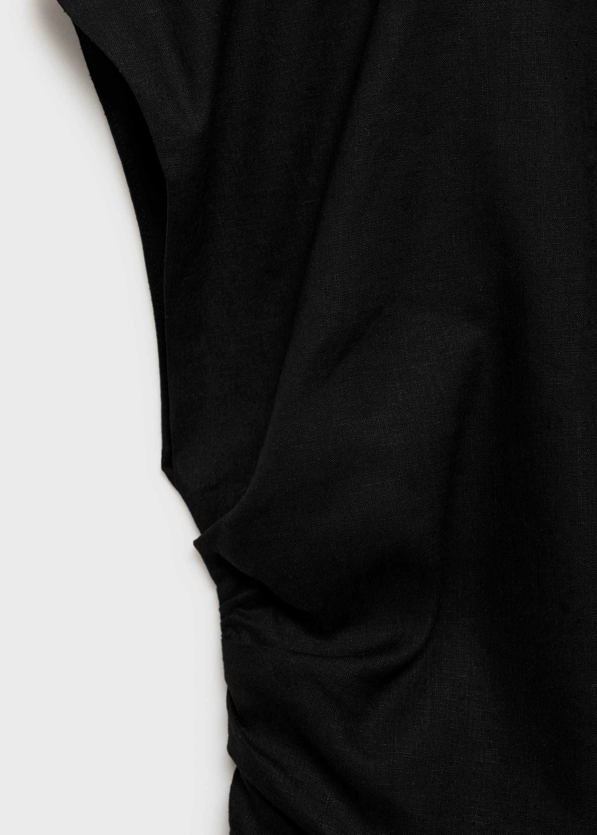 Asymmetrical linen top - Details of the article 8