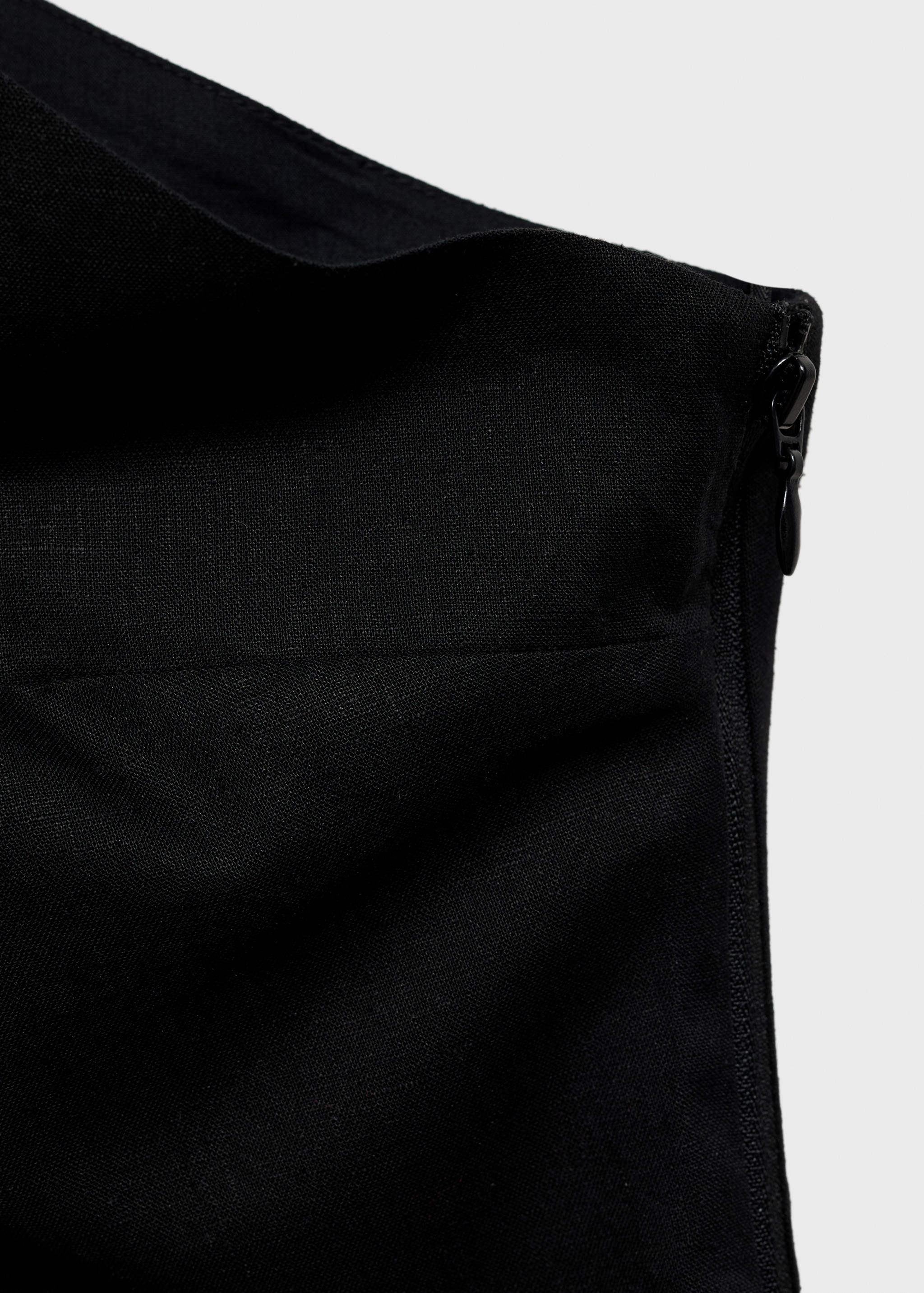 Asymmetrical linen top - Details of the article 0