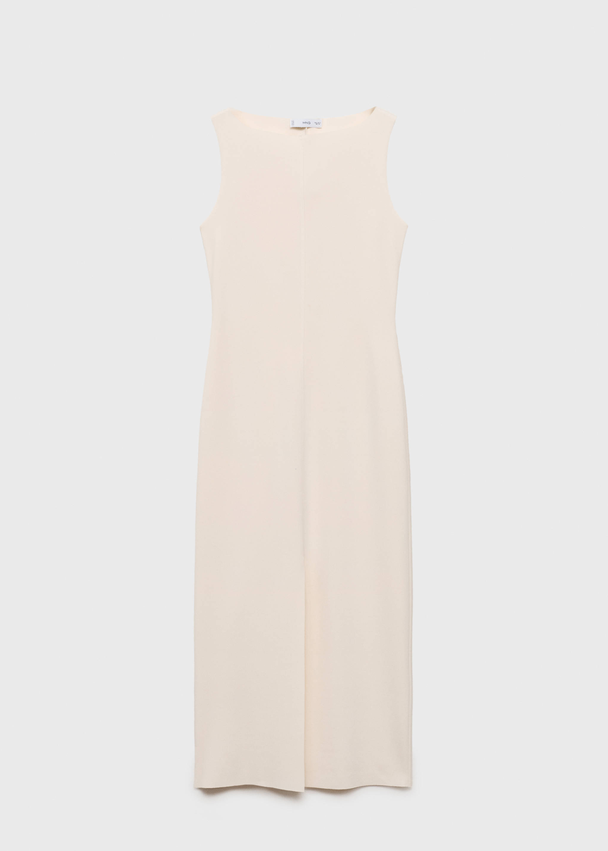 Vestido de malha com gola de barco - Artigo sem modelo