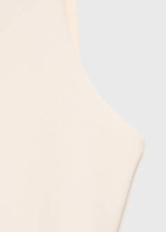 Boat-neck knitted dress — Ecru 7