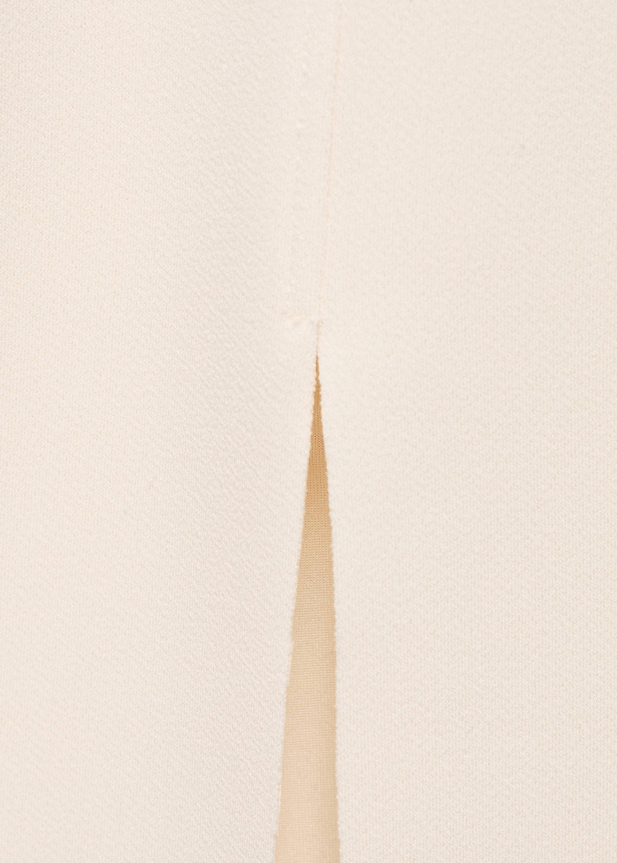 Boat-neck knitted dress — Ecru