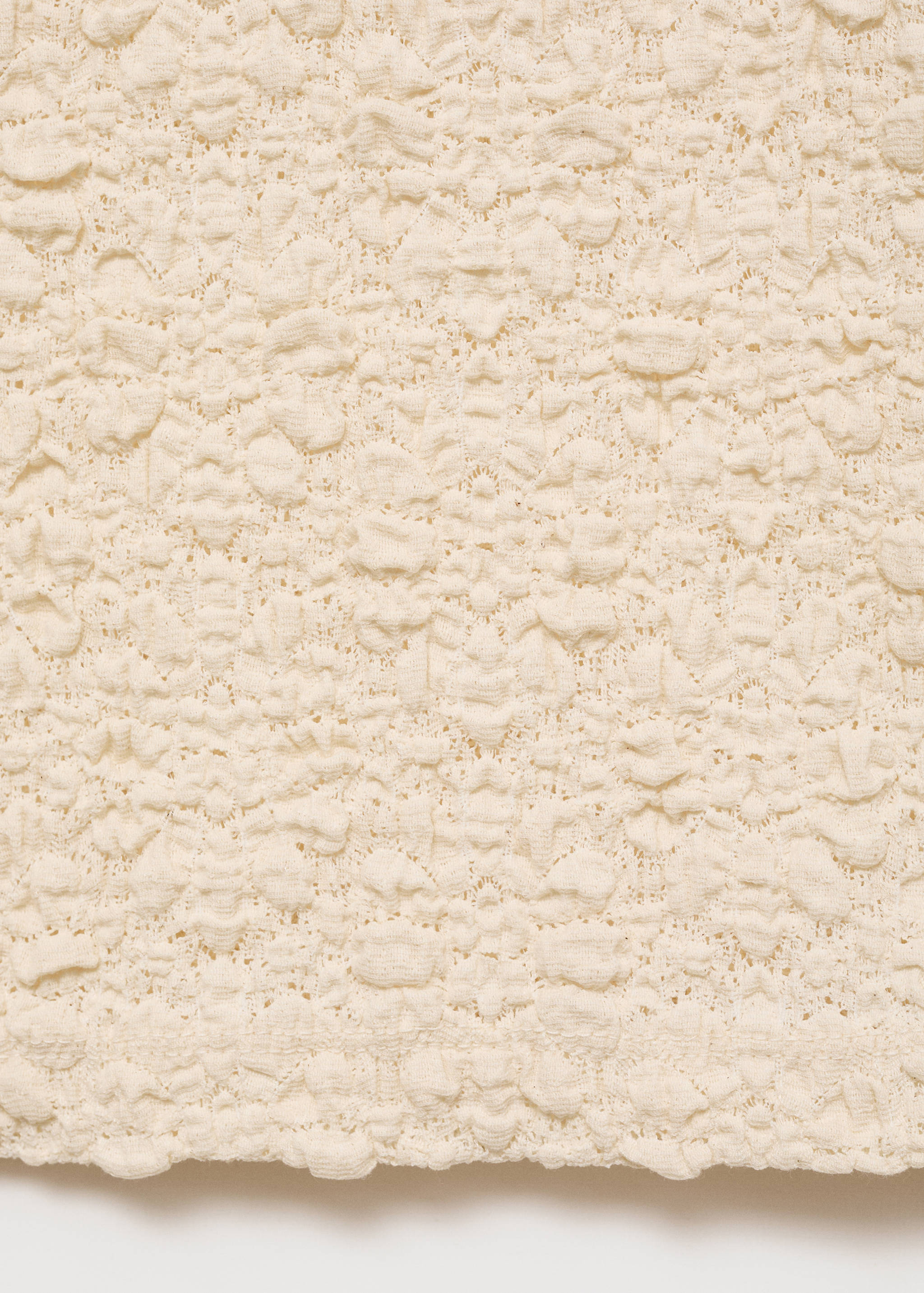 Фактурная футболка из смесового хлопка - Деталь изделия 0