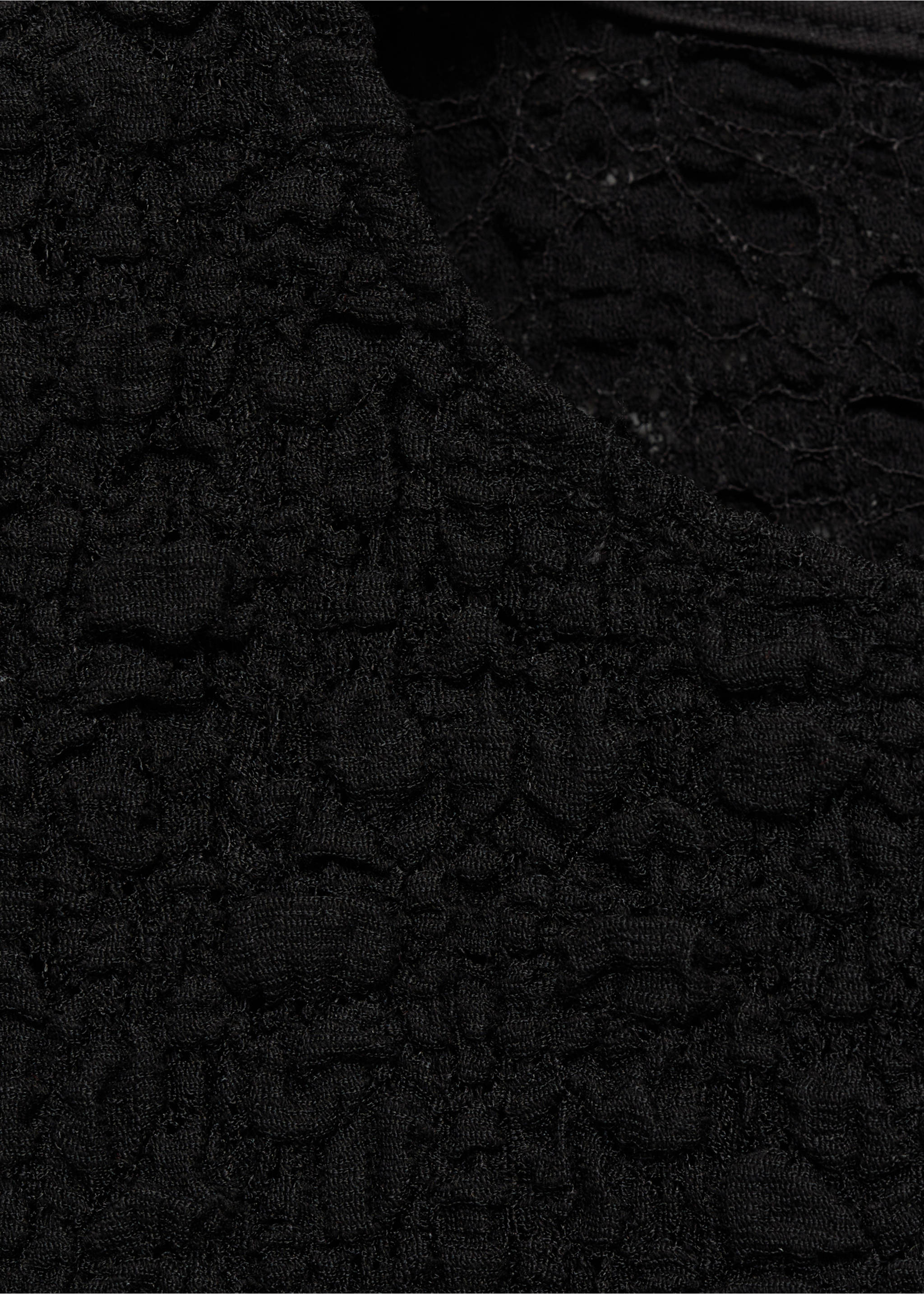 Camiseta mezcla algodón textura - Detalle del artículo 8, Negro. Ref: 87057181-00.