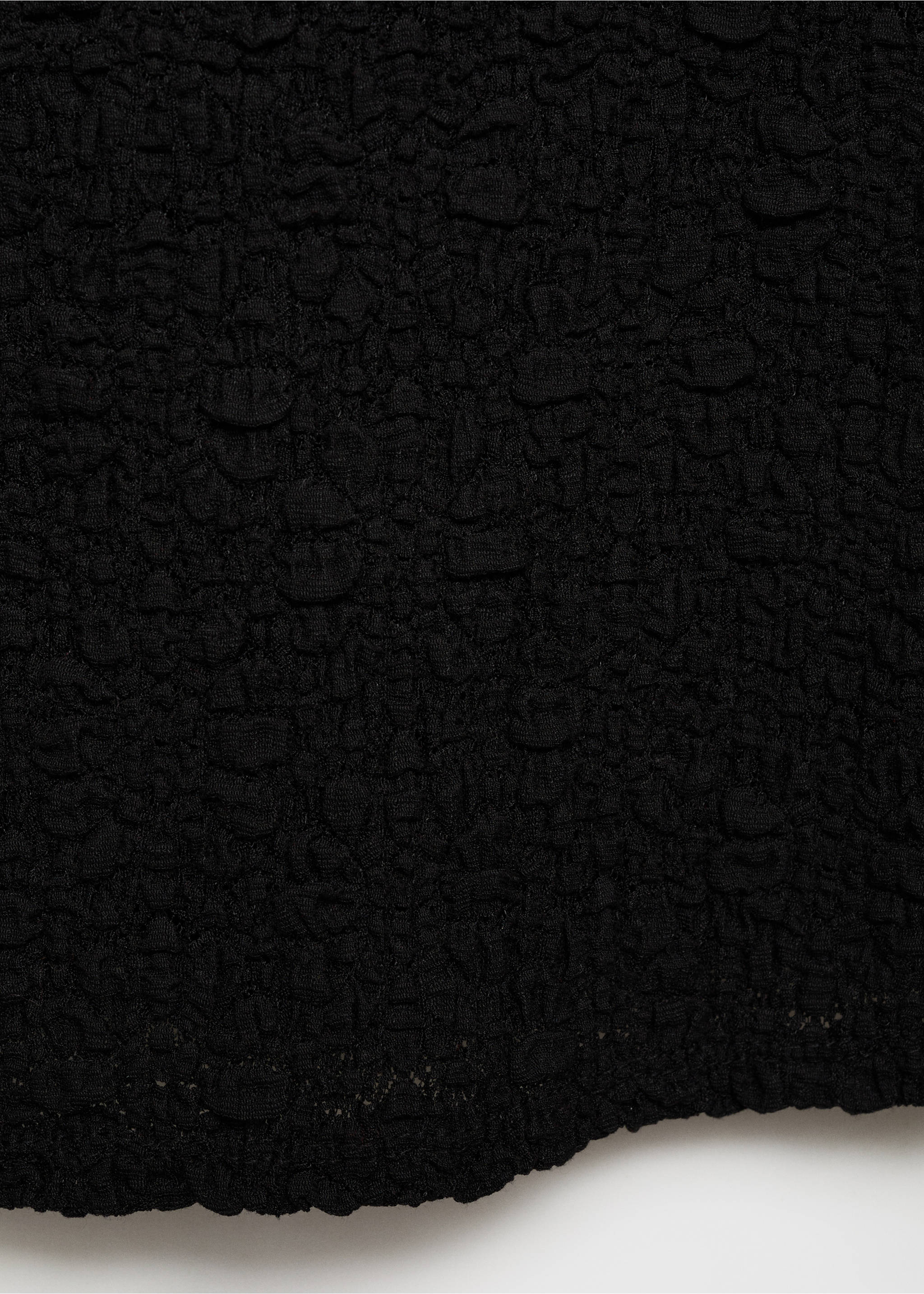 Camiseta mezcla algodón textura - Detalle del artículo 0, Negro. Ref: 87057181-00.
