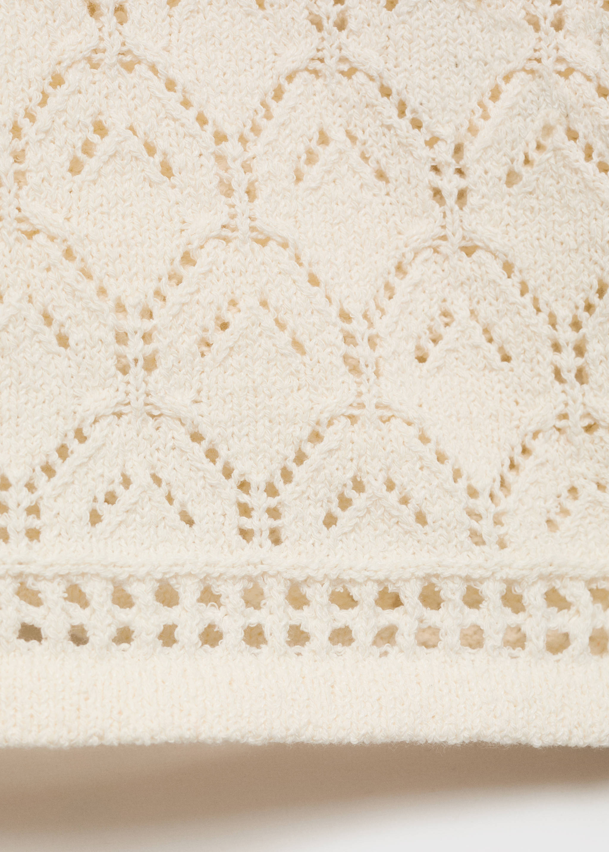 Openwork details knit top - Details of the article 0