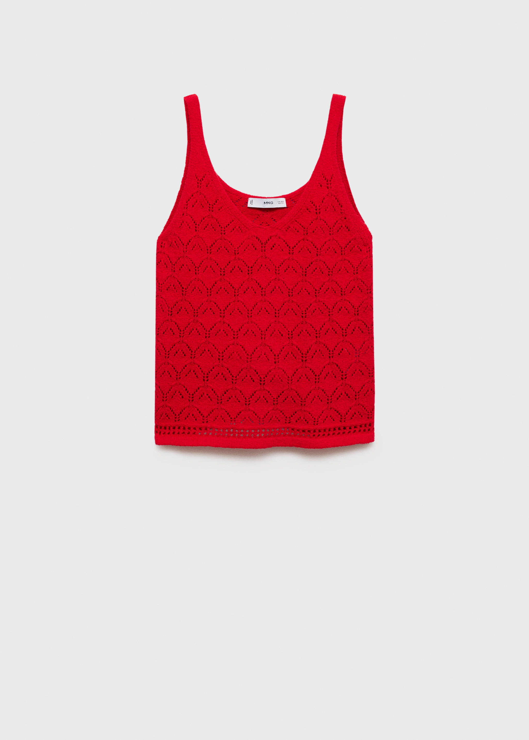 Openwork details knit top - Article without model