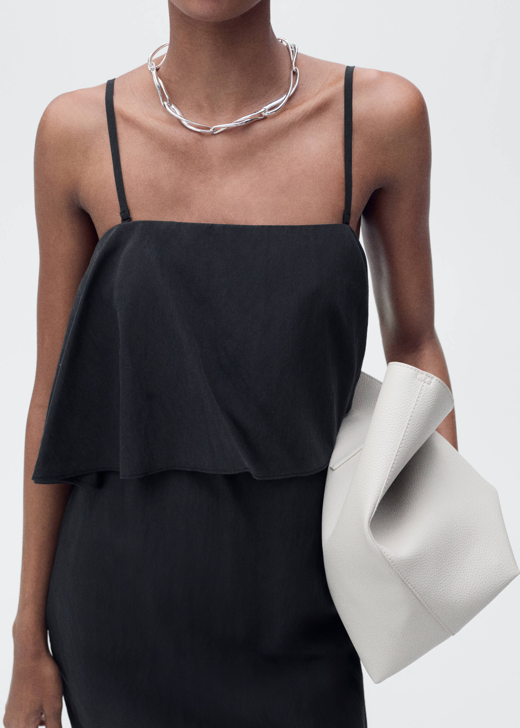 Vestido lyocell volante - Detalle del artículo 6