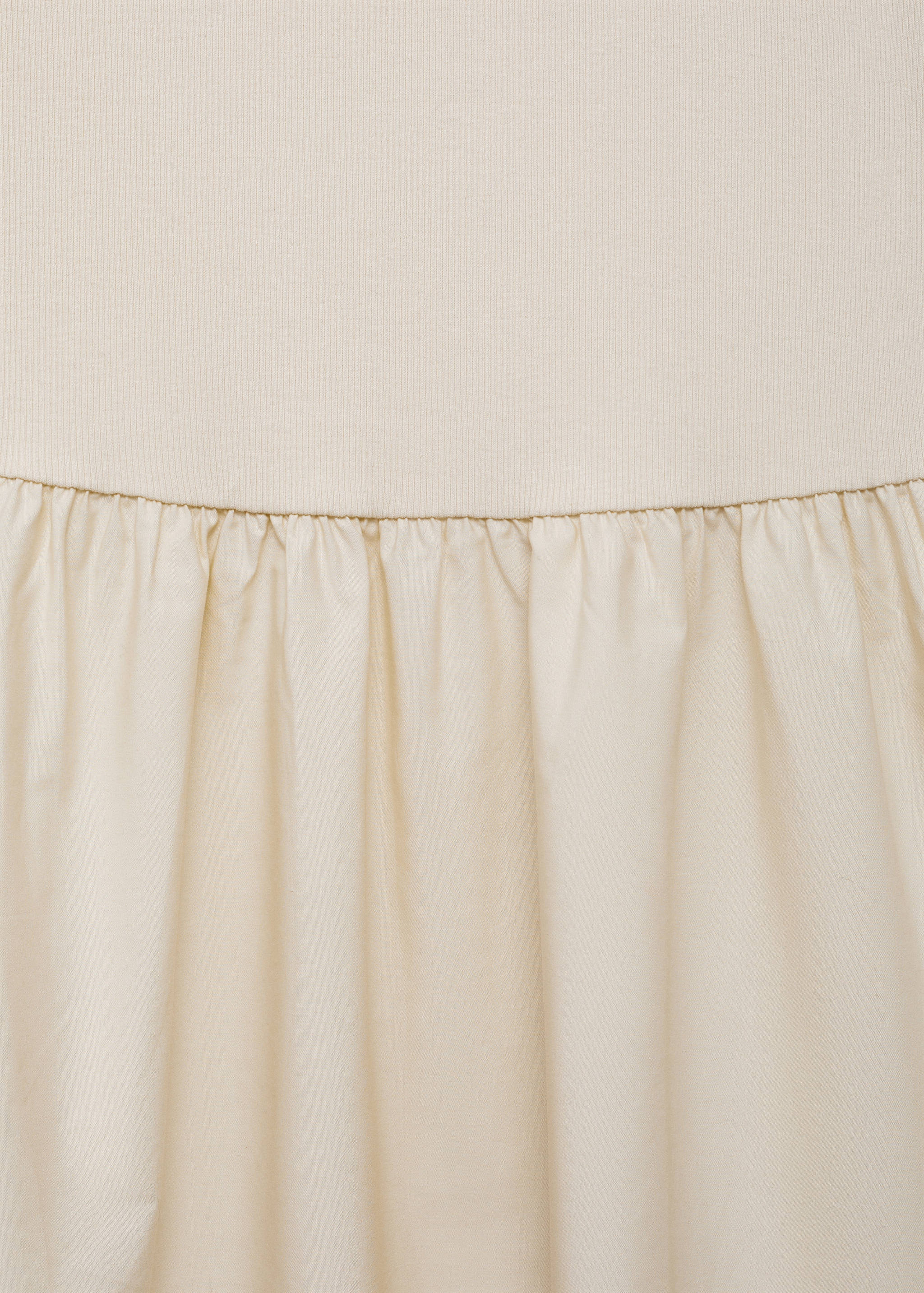 Flared dress in combined fabric - Details of the article 0