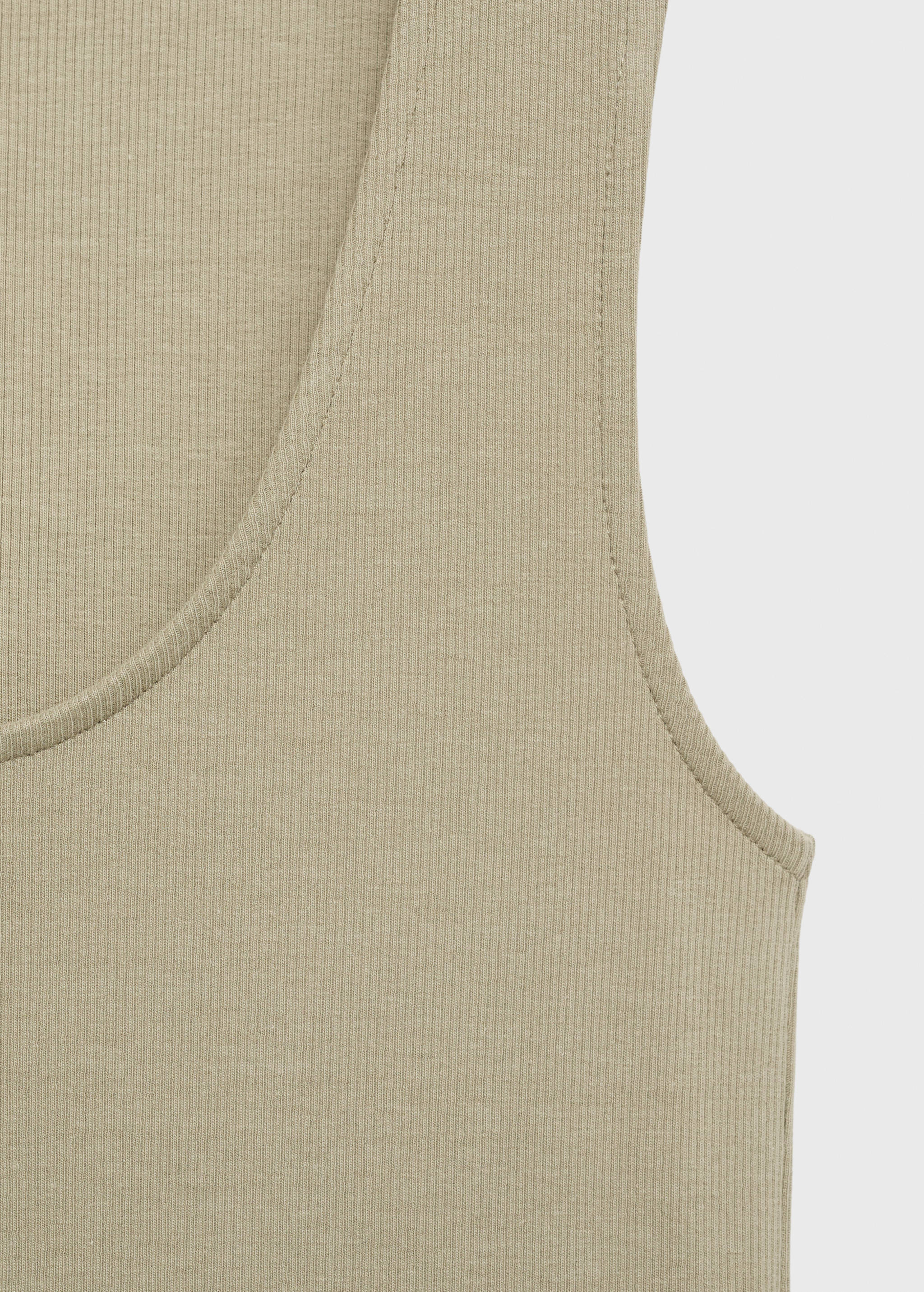 Flared dress in combined fabric - Details of the article 8