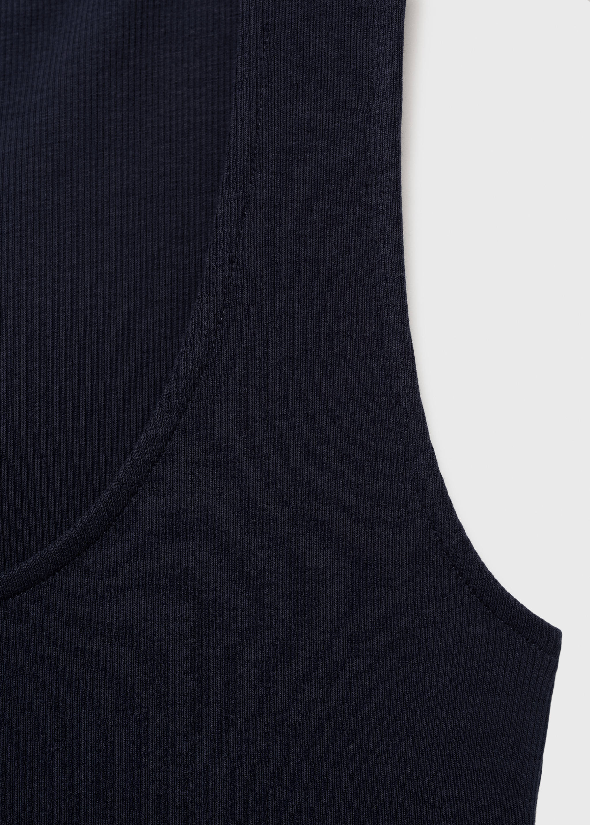 Flared dress in combined fabric - Details of the article 8