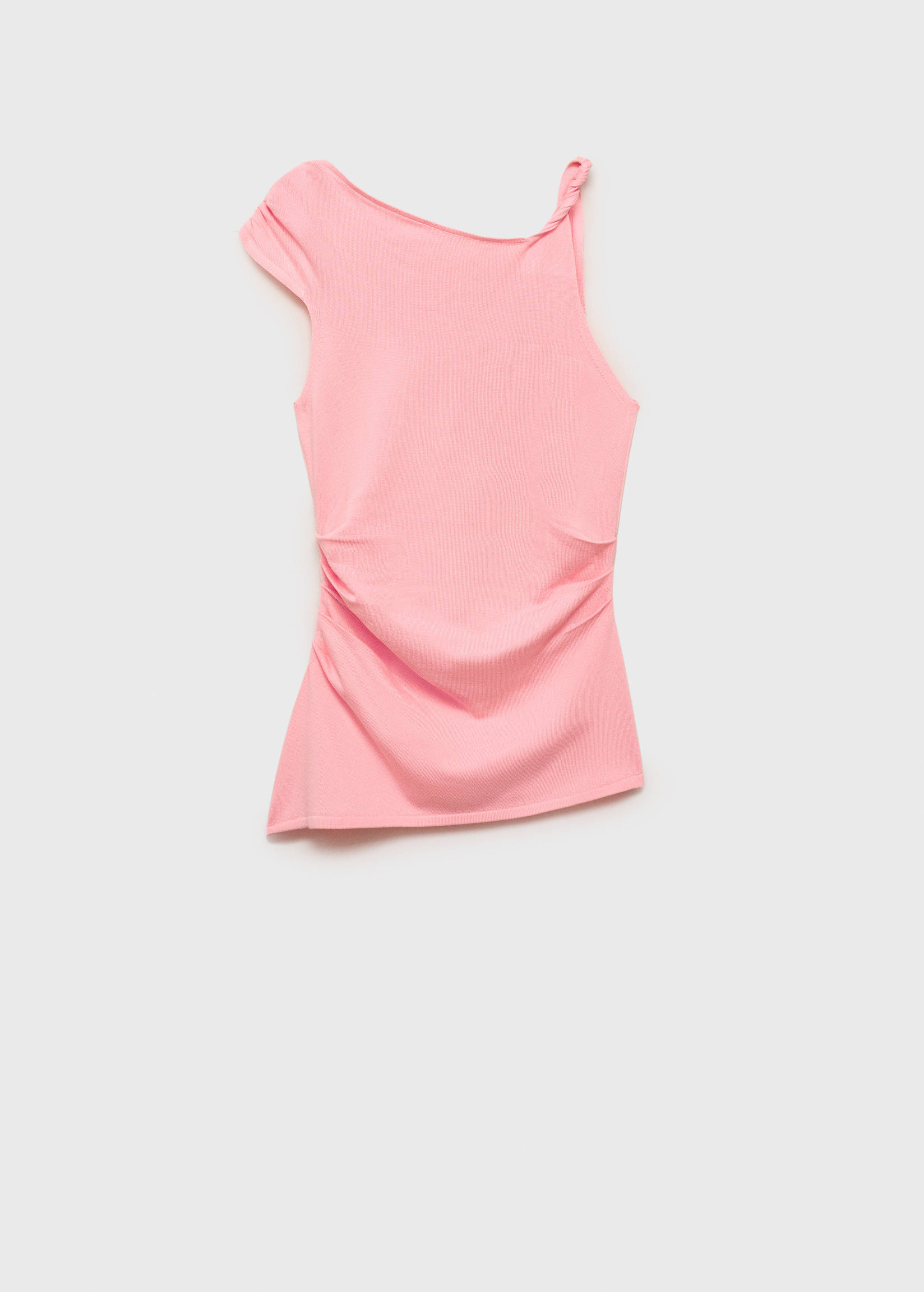 Asymmetrical fine-knit top - Article without model