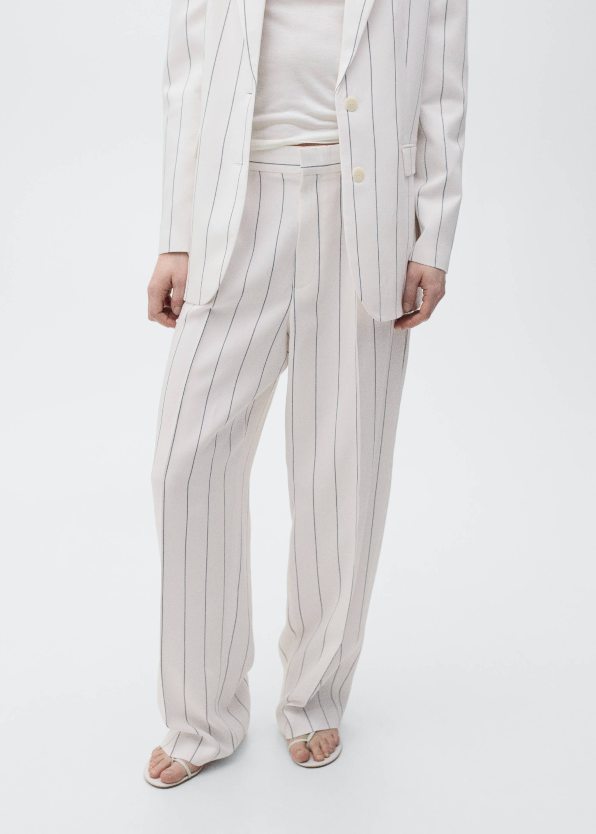 Striped suit pants - Medium plane