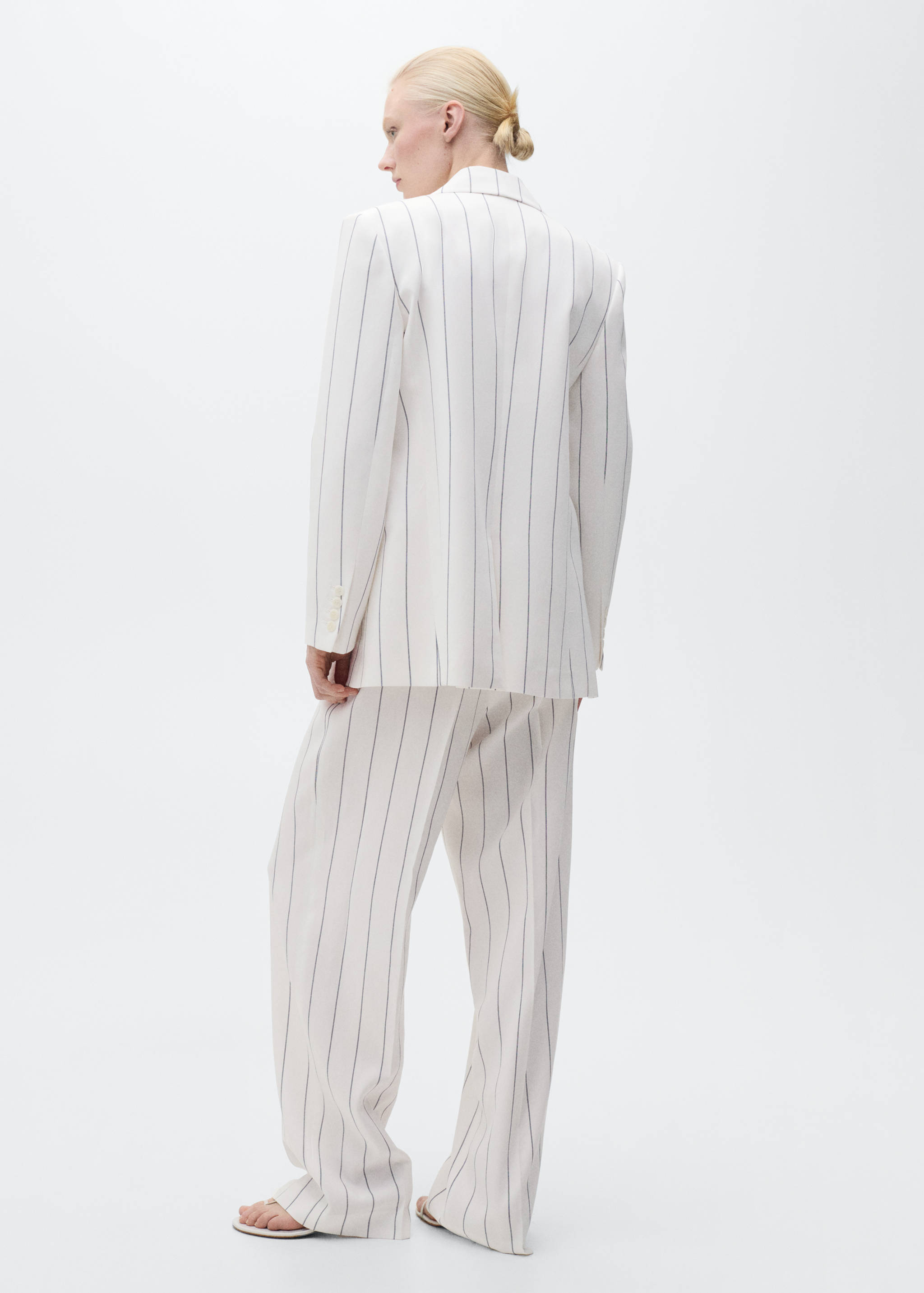 Striped suit pants - Reverse of the article