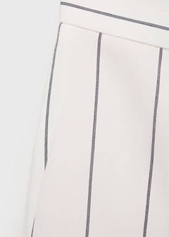 Striped suit trousers — White 9