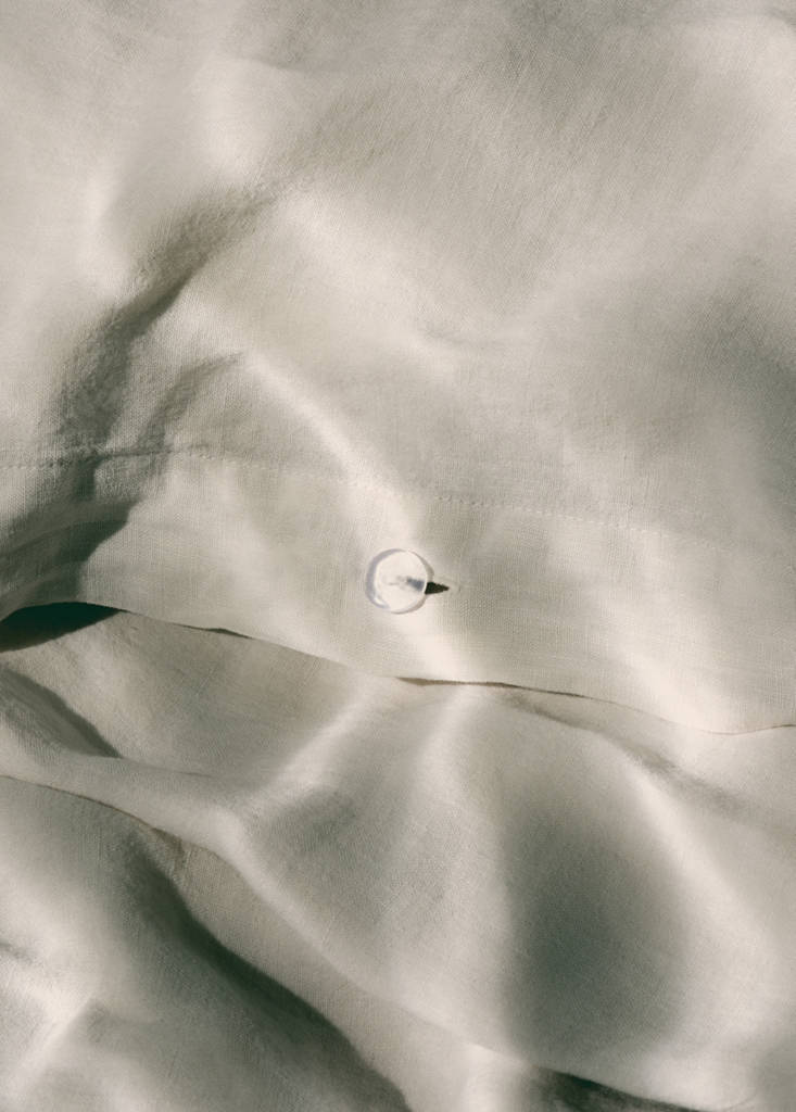 Washed linen duvet cover for 180/200 cm bed — Beige