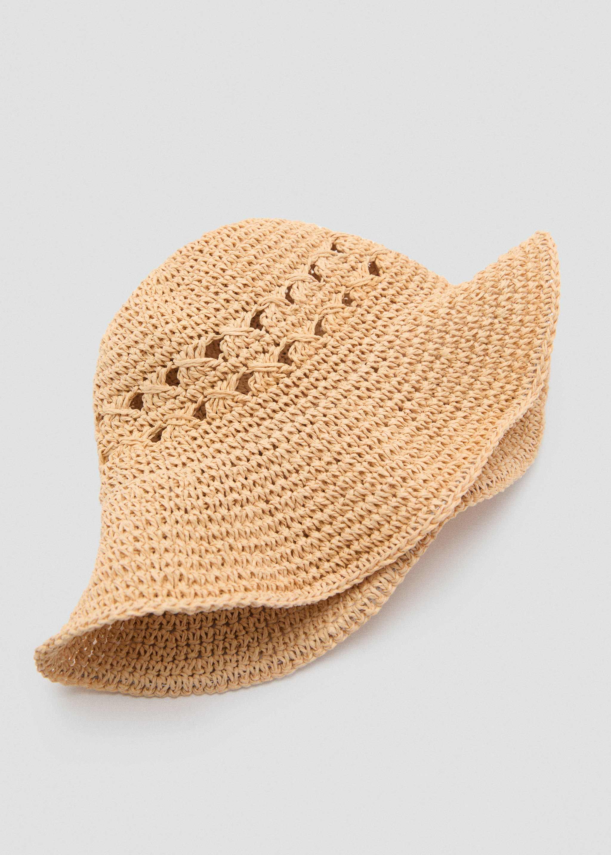 Natural fibre hat with openwork details - Details of the article 1