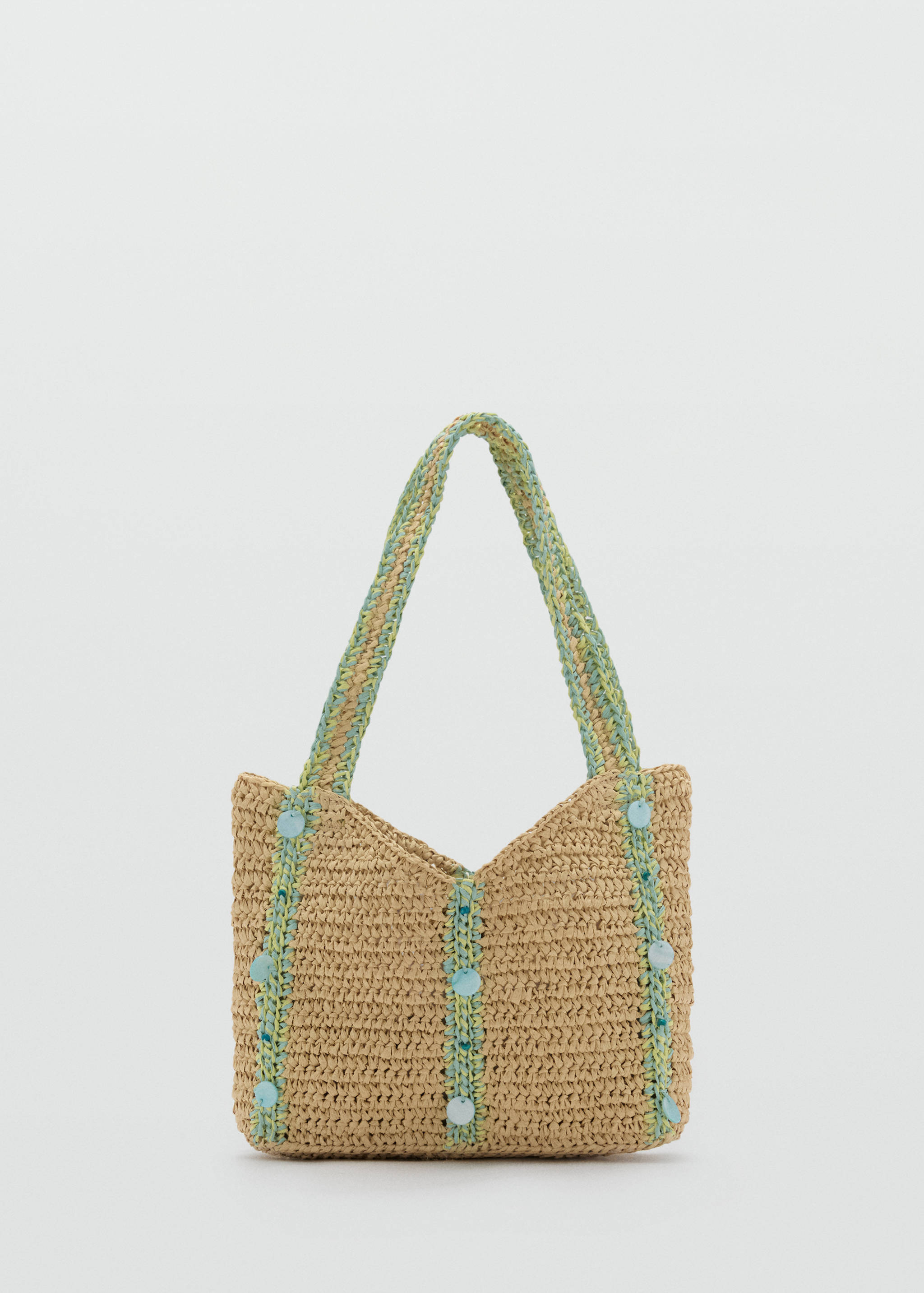 Raffia beaded bag - Article without model