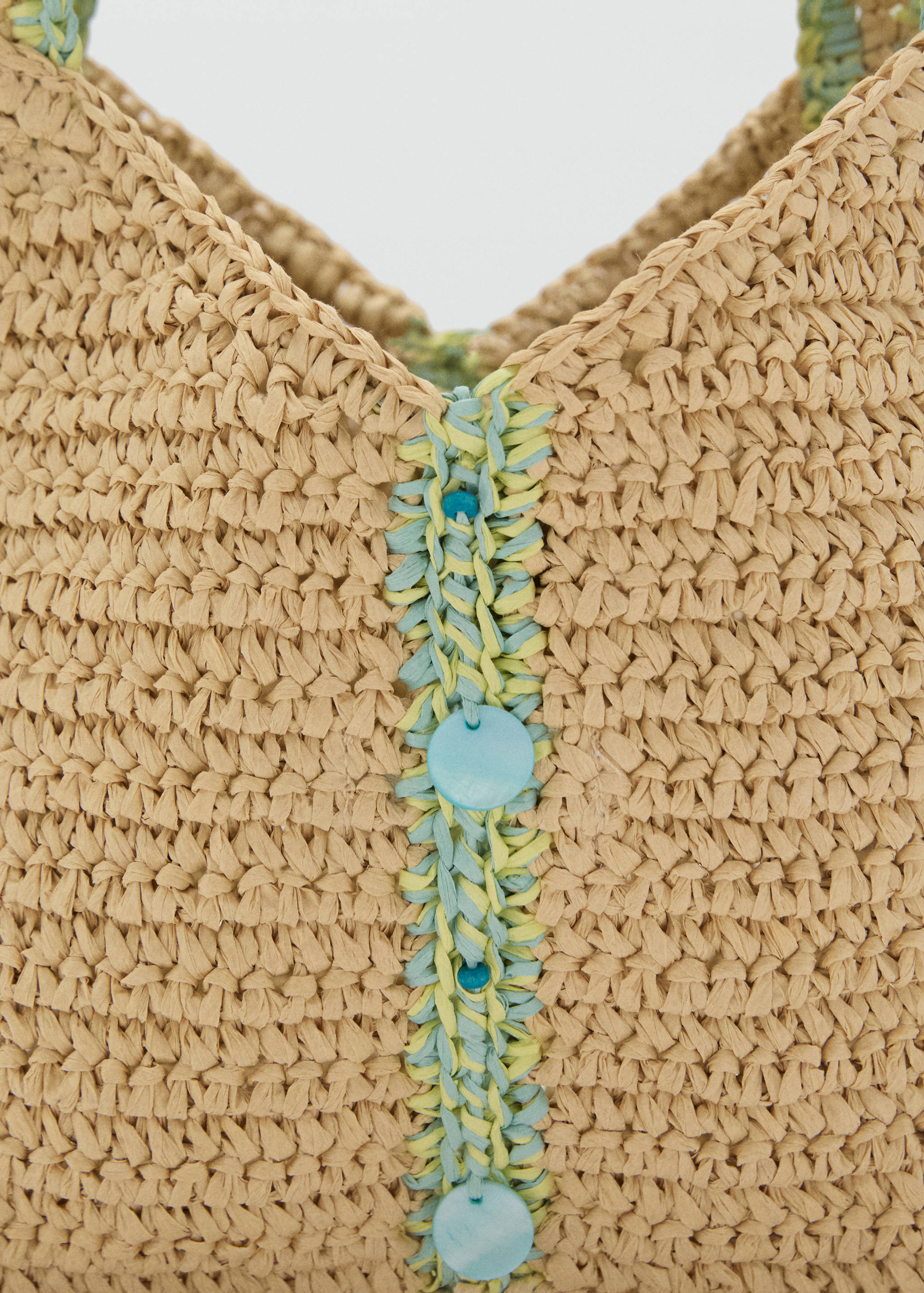 Raffia beaded bag - Details of the article 2