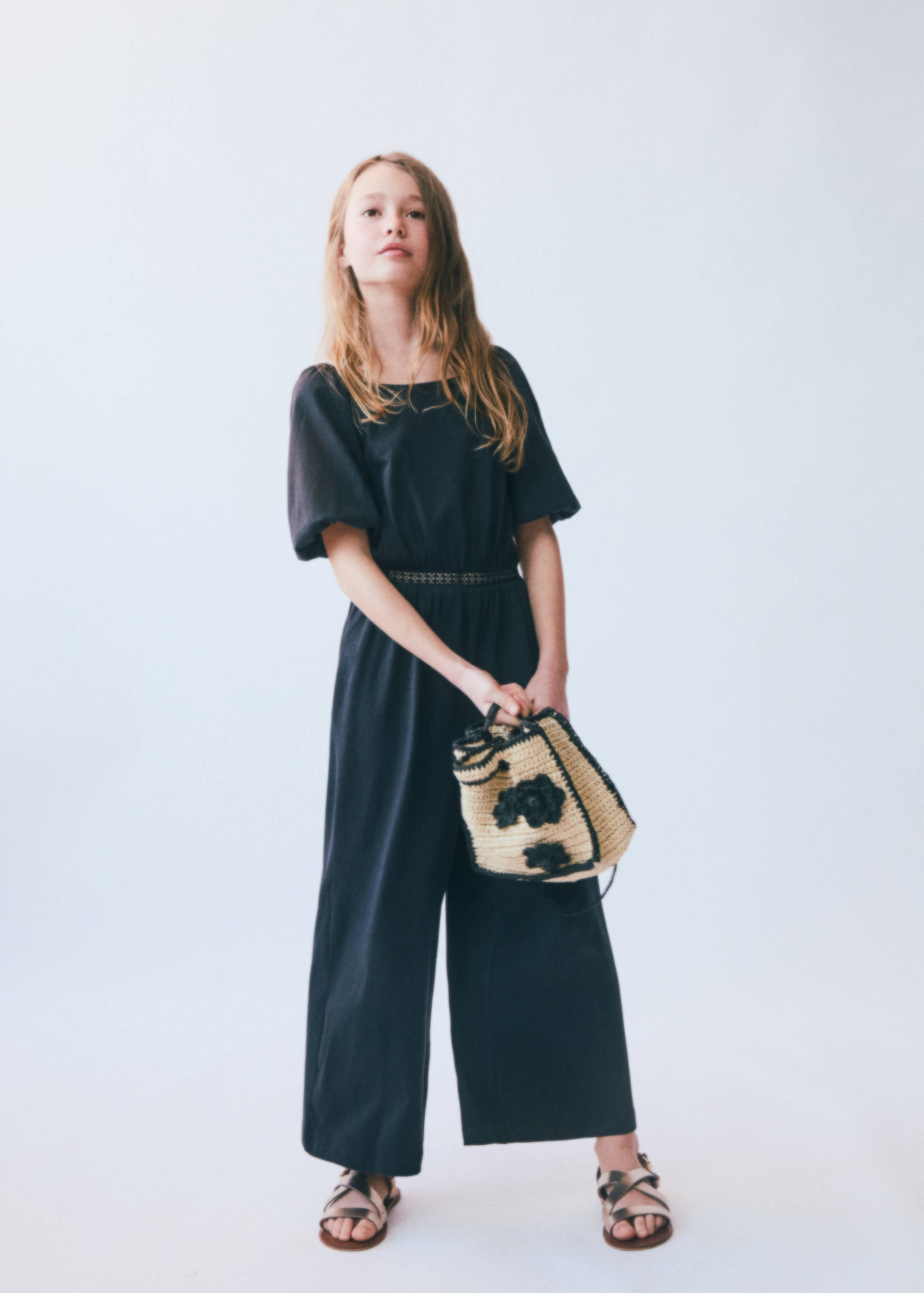 Raffia-effect floral bag - Details of the article 5