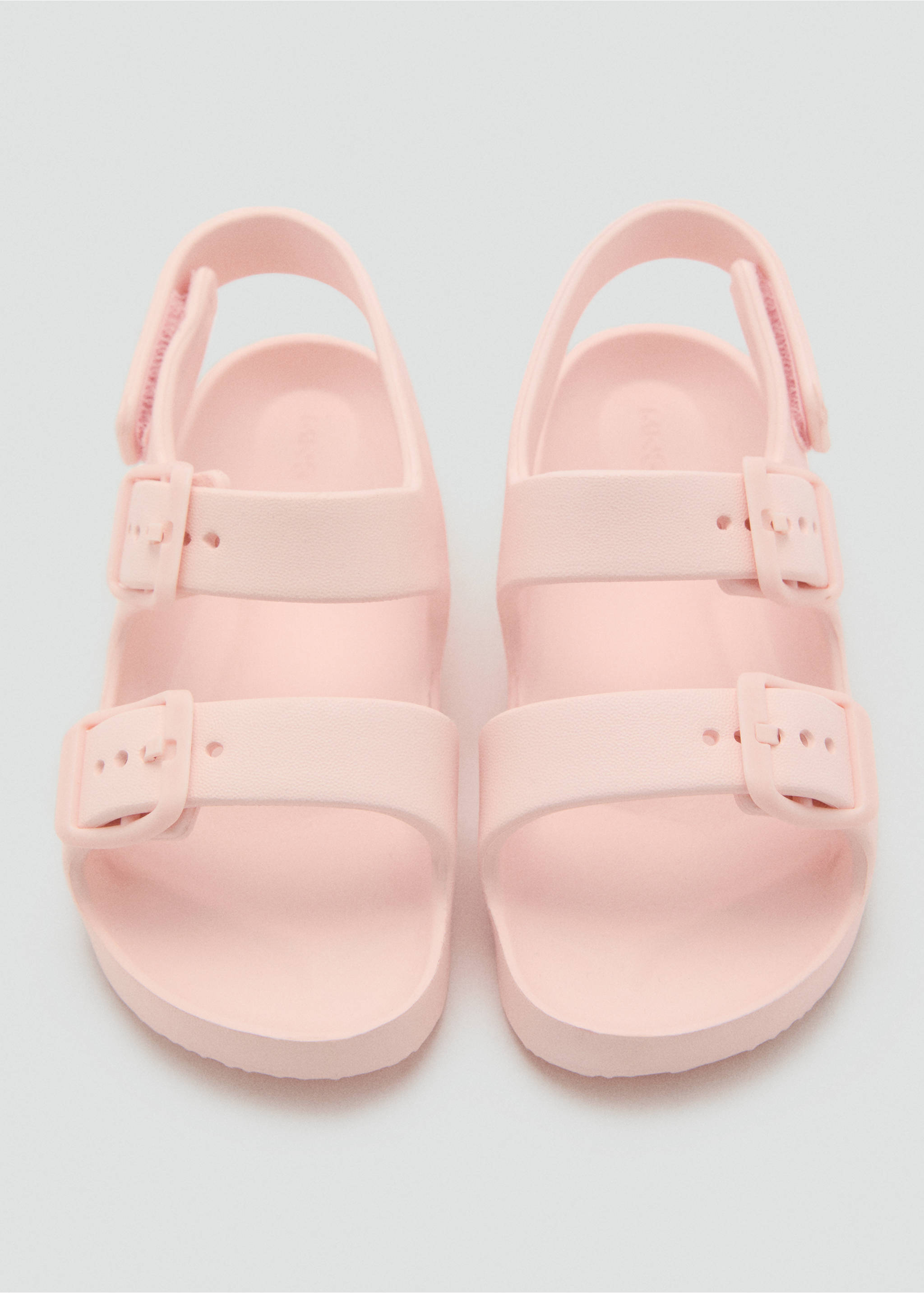 Chanclas tiras hebilla - Detalle del artículo 3, Rosa pastel. Ref: 87057675-00.