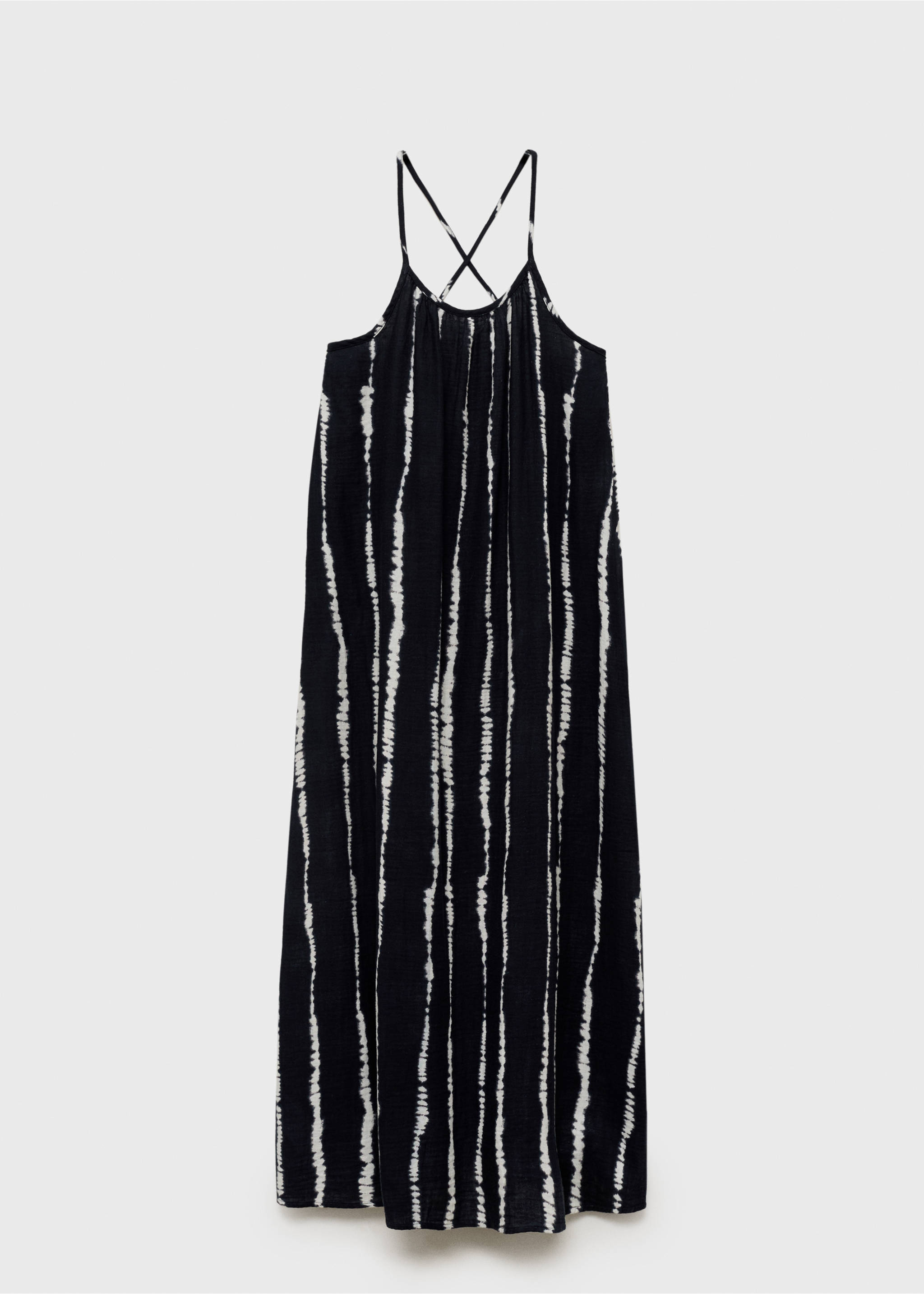 Vestido largo tie-dye - Artículo sin modelo, Negro. Ref: 87057682-00.