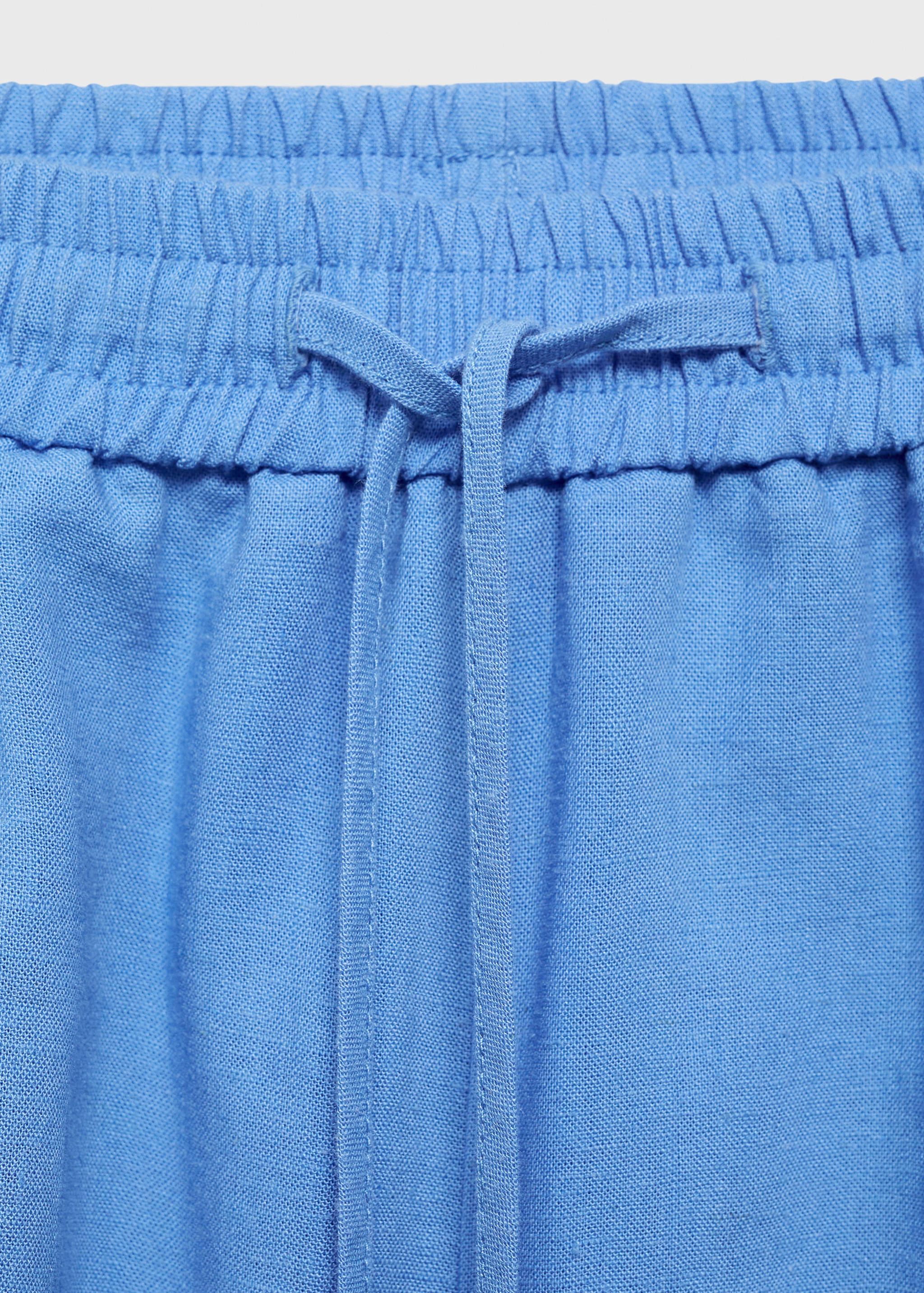 Linen shorts with drawstring - Details of the article 8