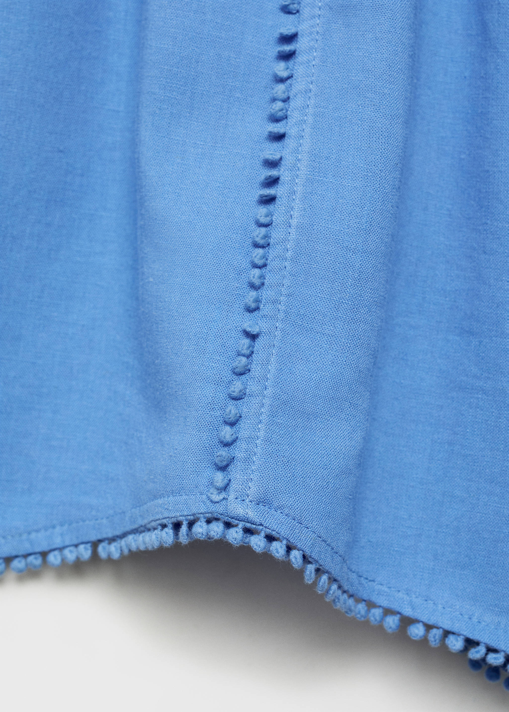 Linen shorts with drawstring - Details of the article 0