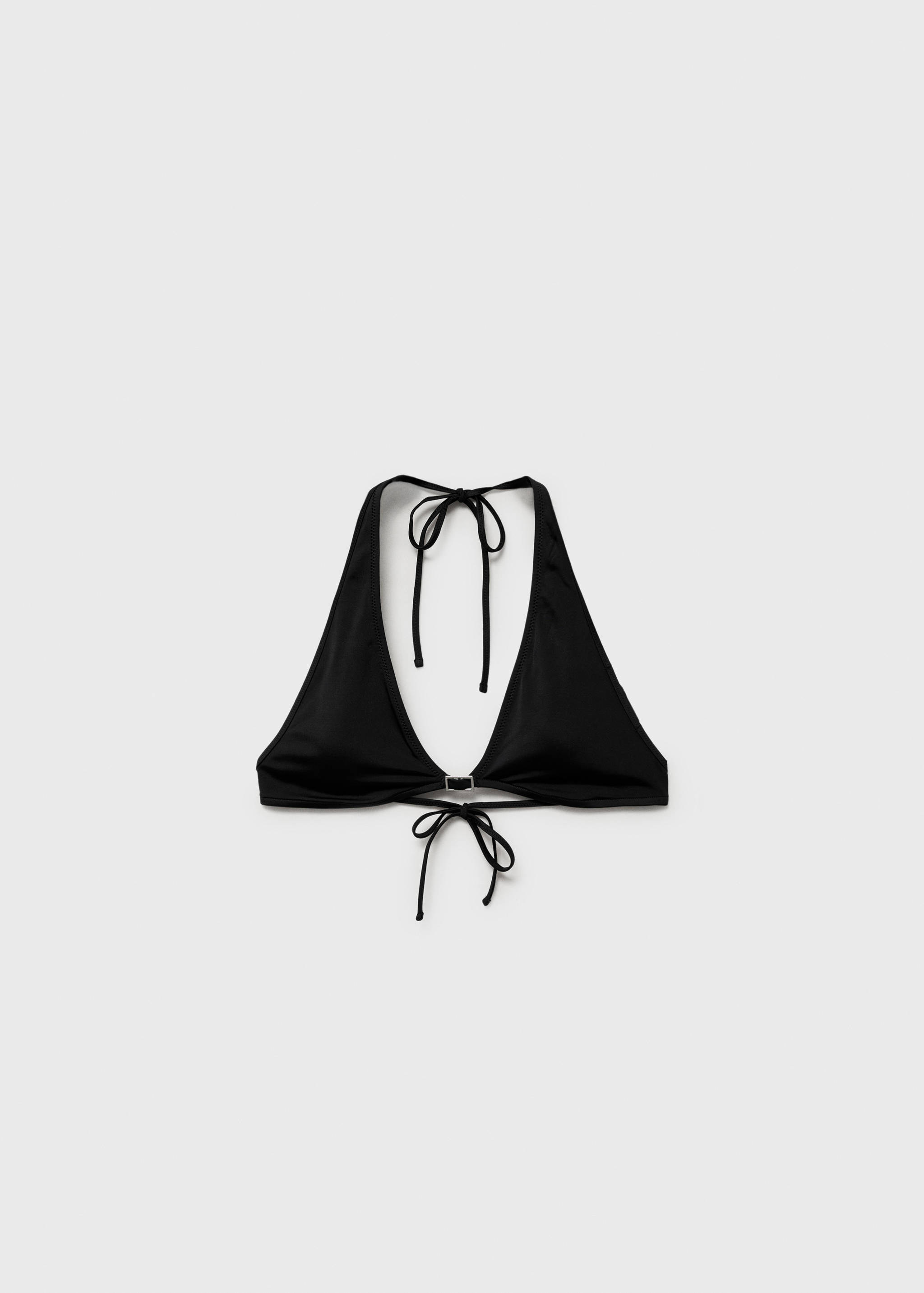 Halter bikini top with buckle detail - Article without model