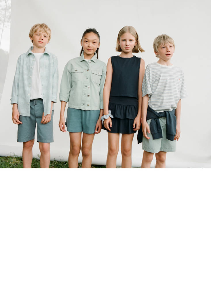 Elastic waist Bermuda shorts - thumbnail 5