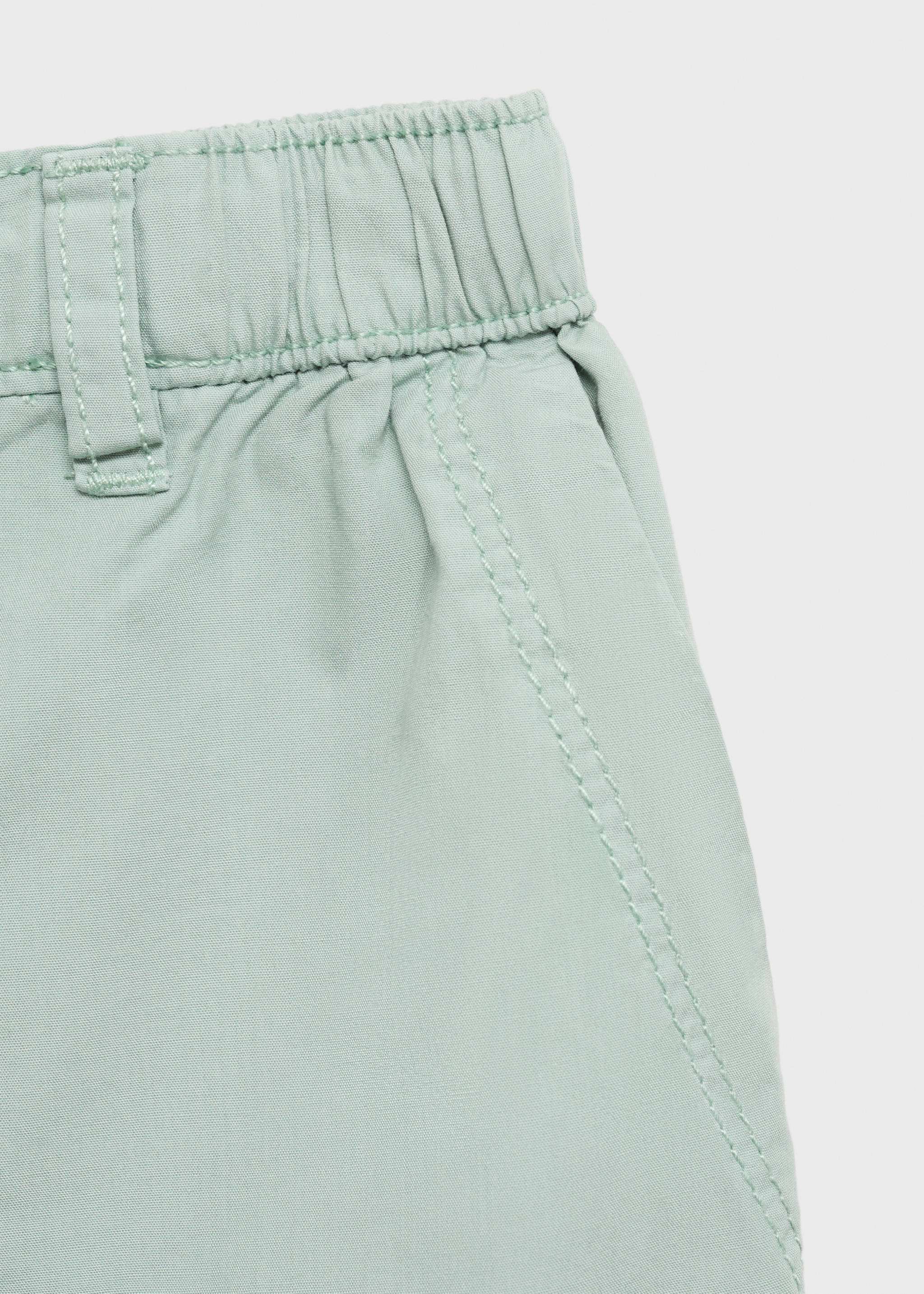 Elastic waist Bermuda shorts - Details of the article 0