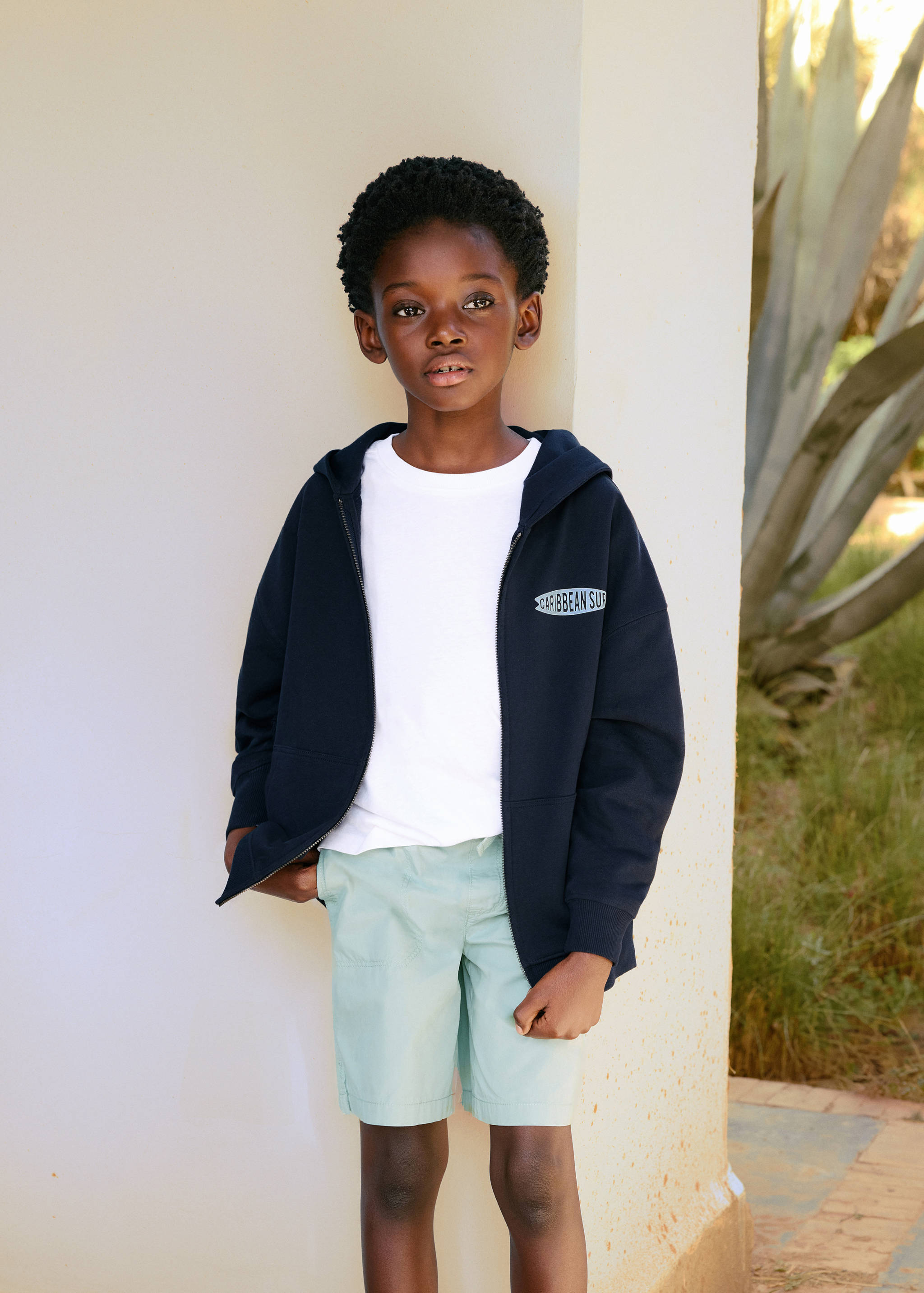 Elastic waist Bermuda shorts - Details of the article 5