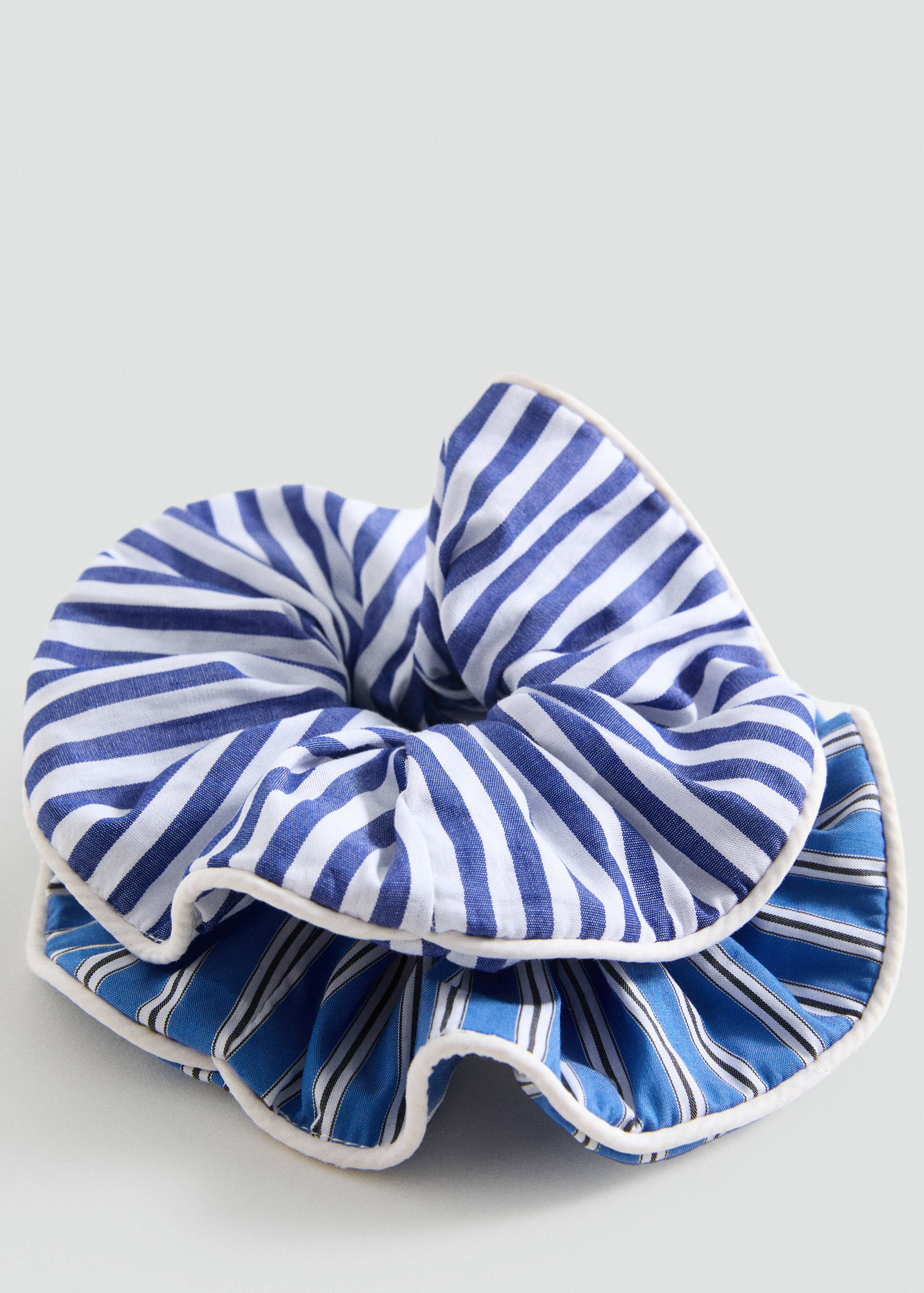 Set of 2 printed hair ties - Medium plane