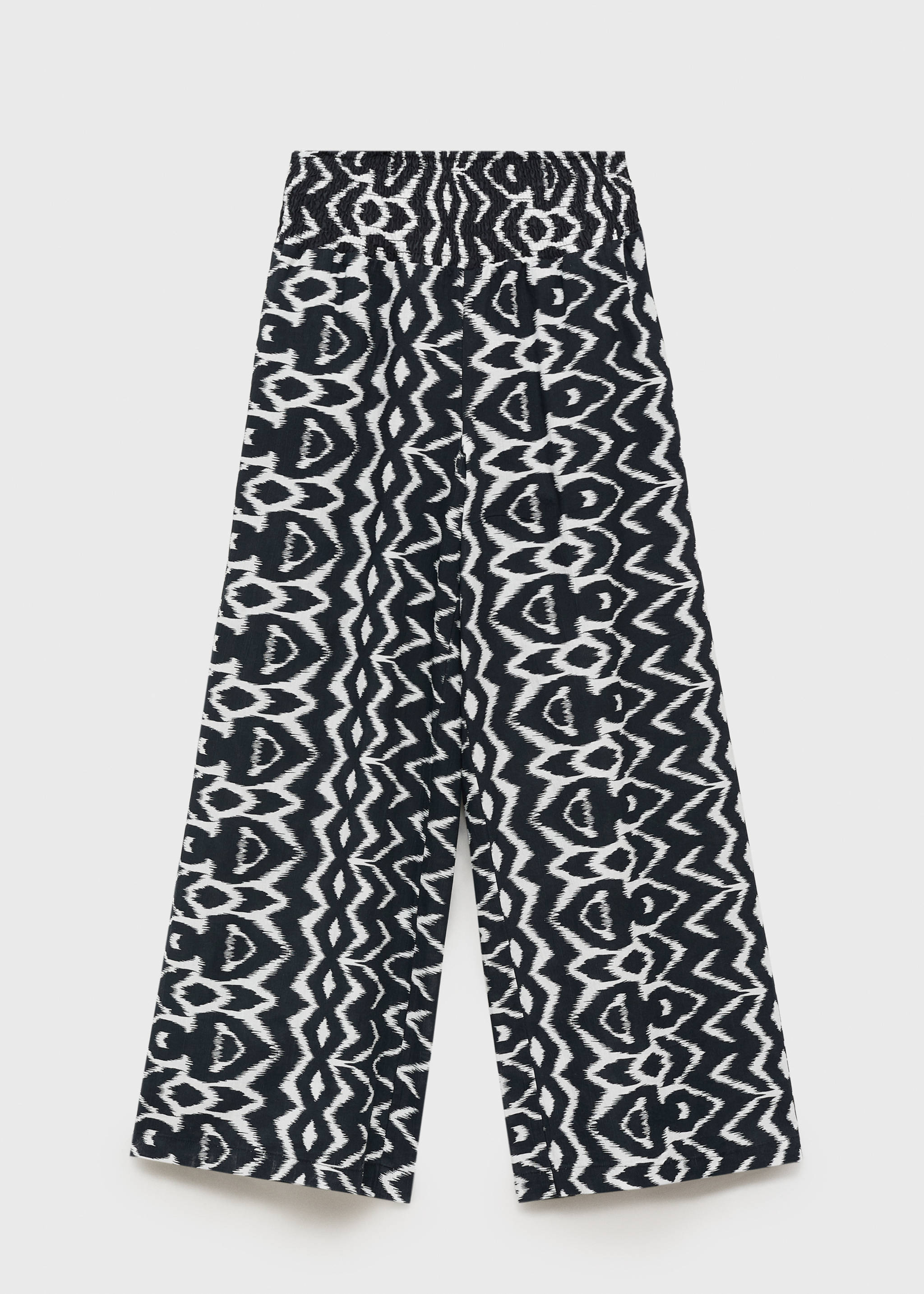 Прямые брюки с принтом - Изделие без модели