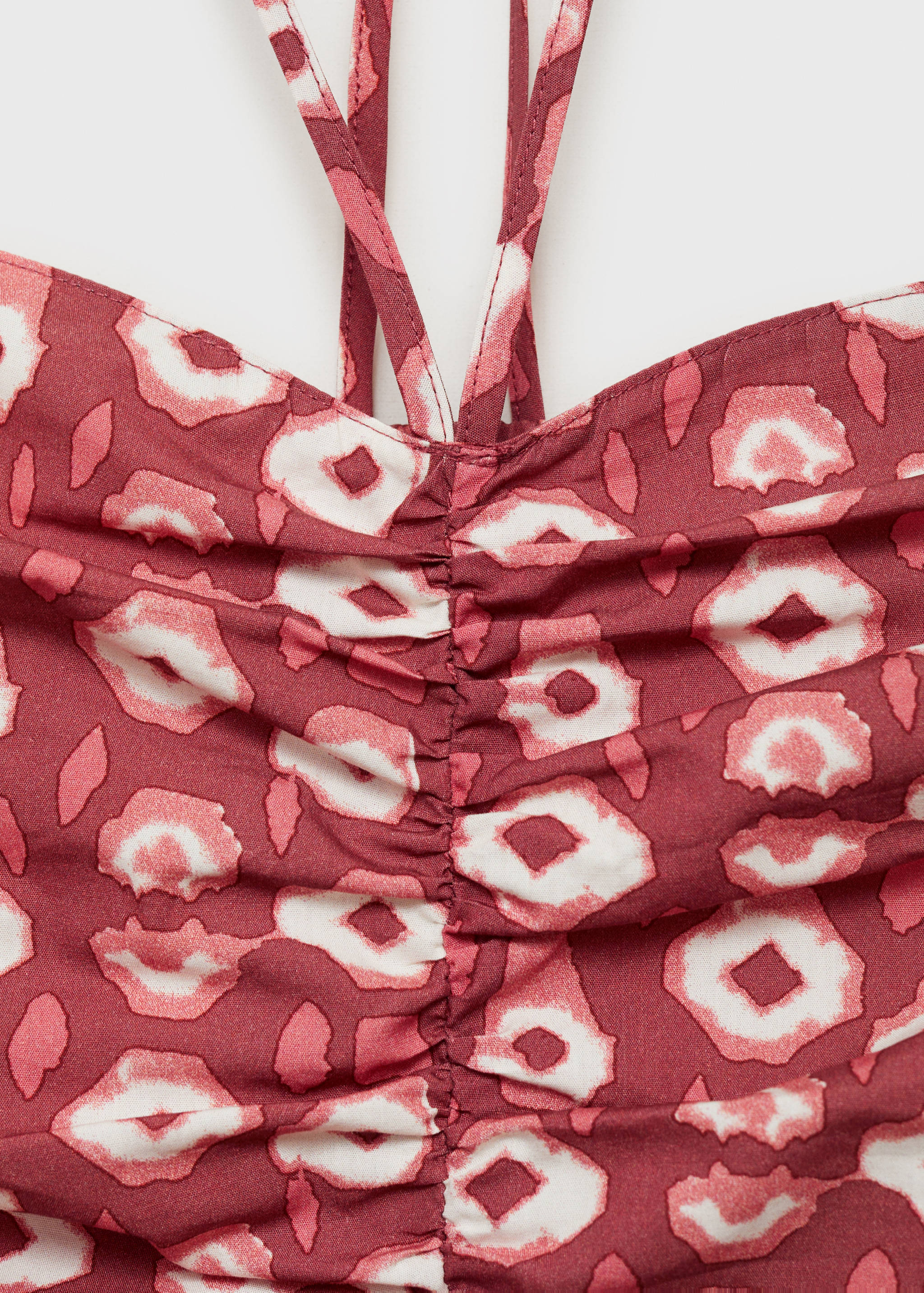 Vestido fruncido estampado - Detalle del artículo 8