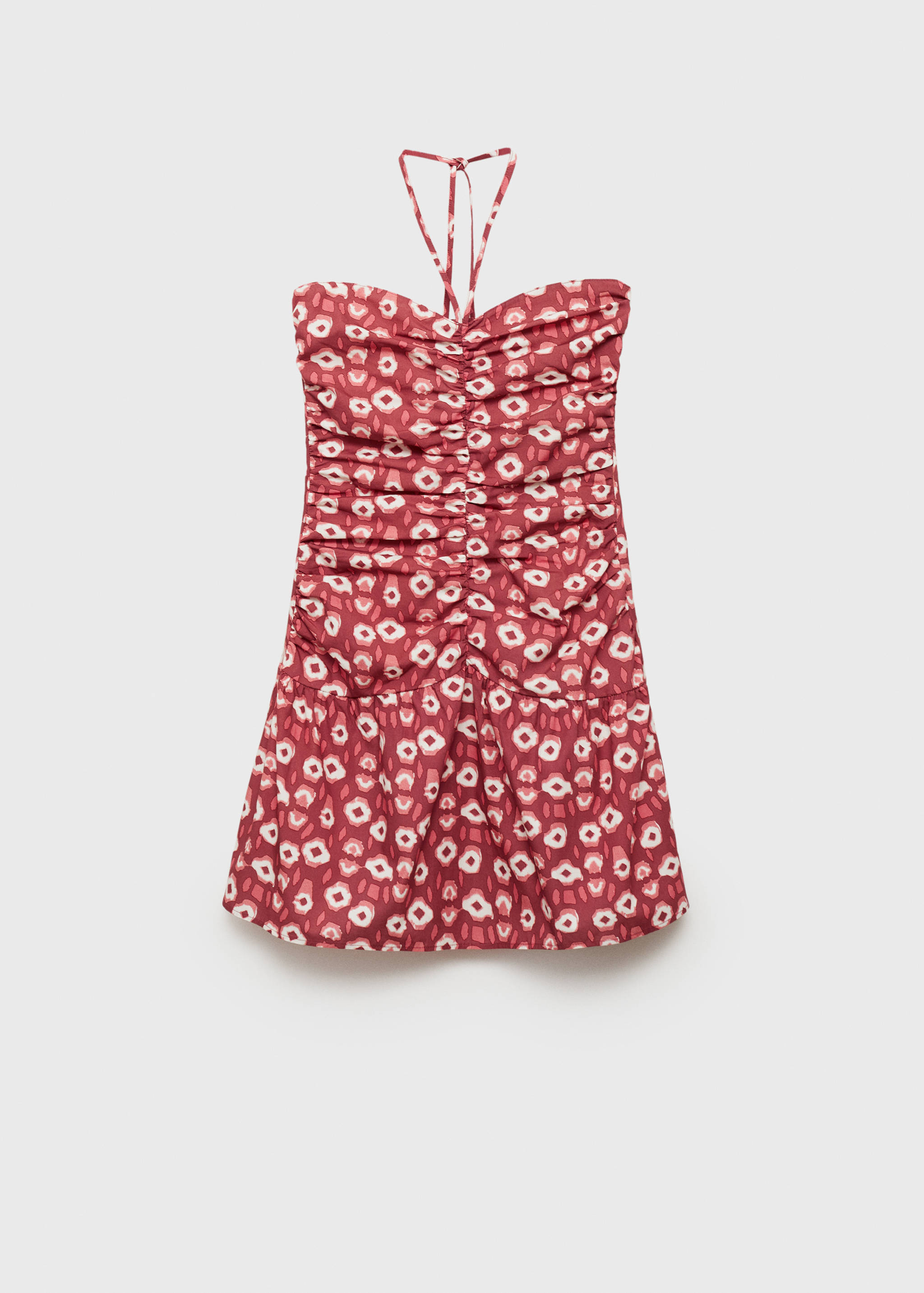 Printed ruched dress - Article without model
