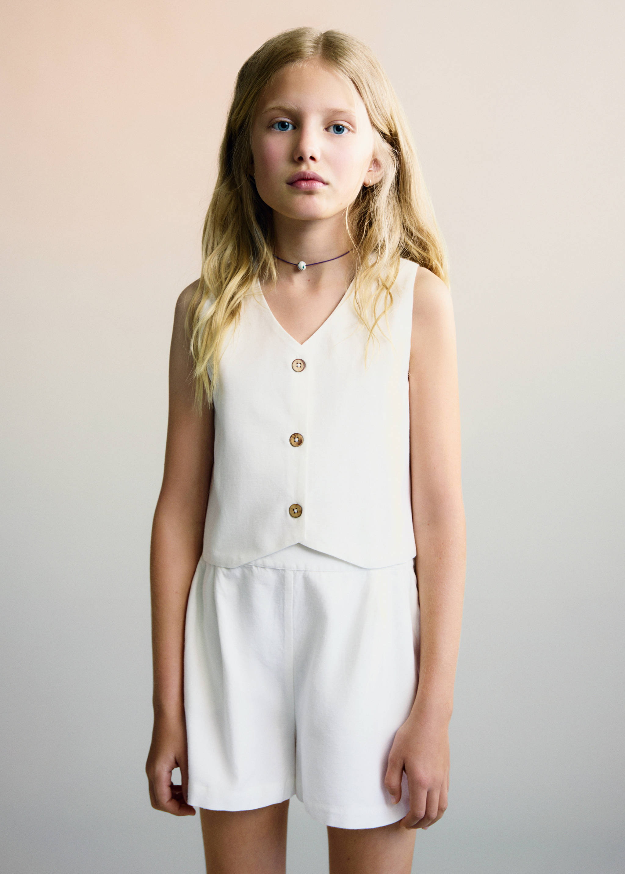 Elastic waist shorts - Medium plane