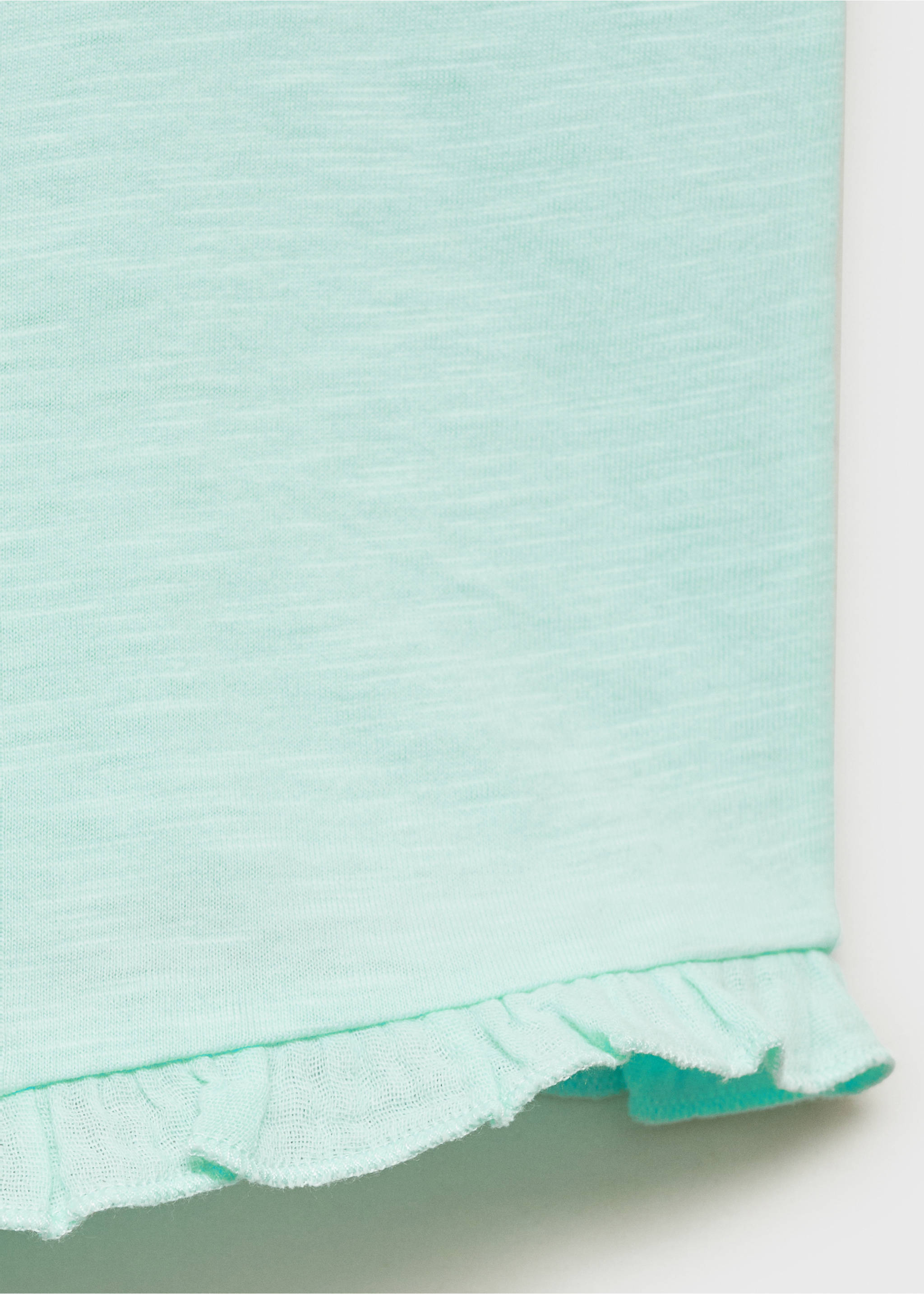 Mono corto detalle lazos - Detalle del artículo 0, Verde agua. Ref: 87057695-00.