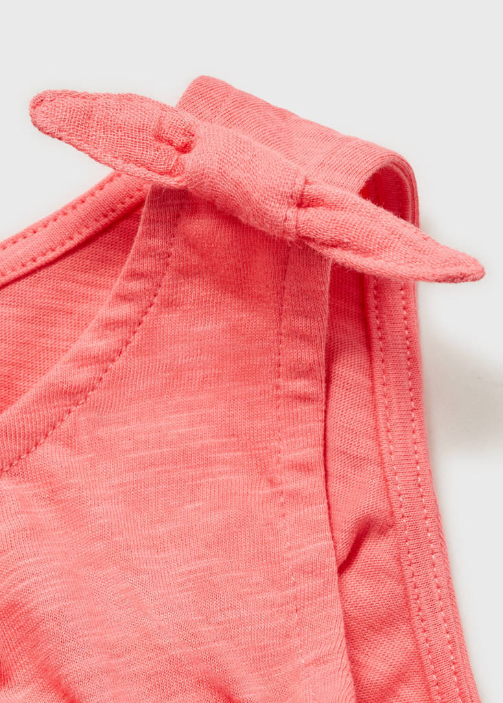 Short jumpsuit with bow detail - thumbnail 4