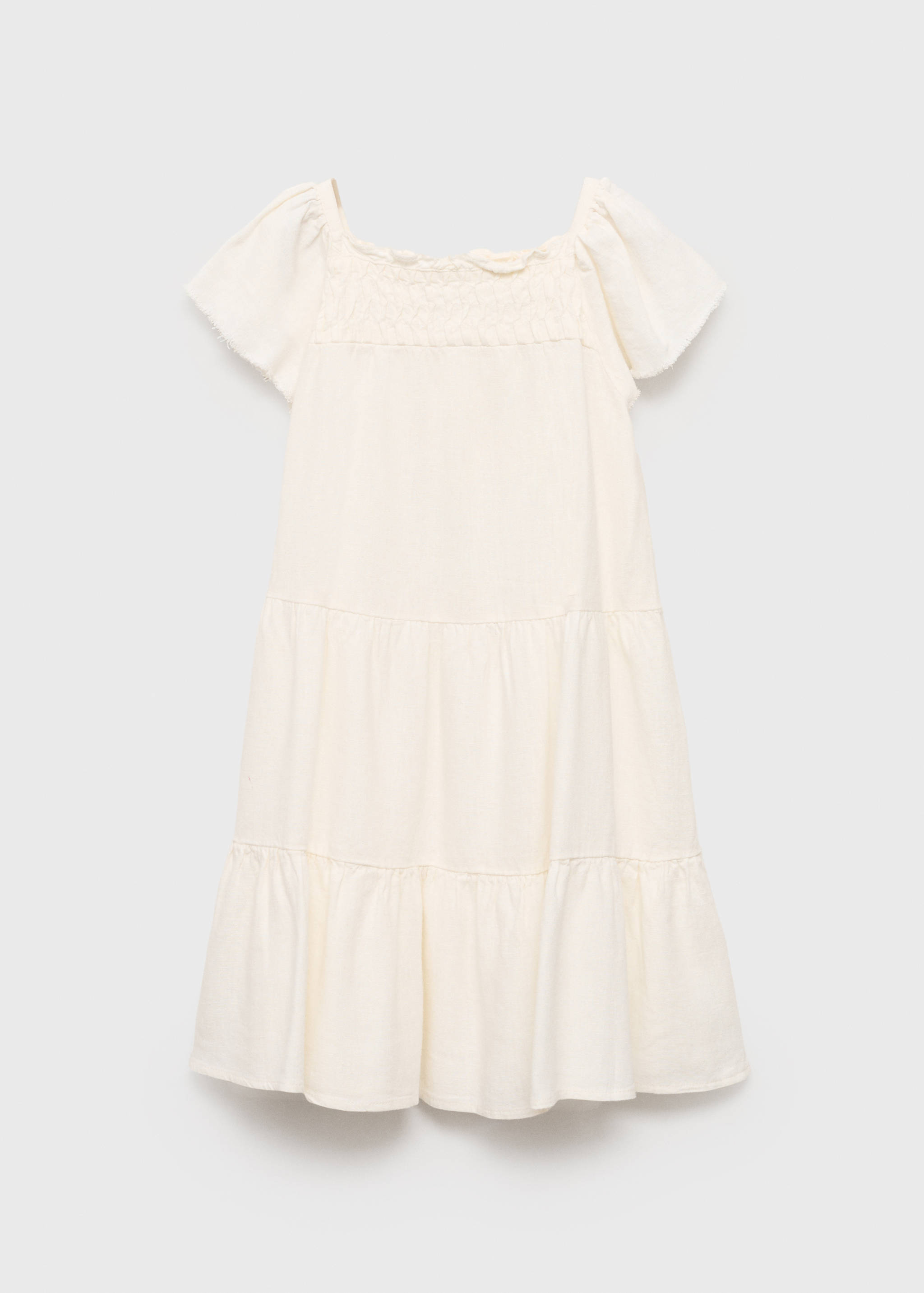 Ruffled linen dress - Article without model